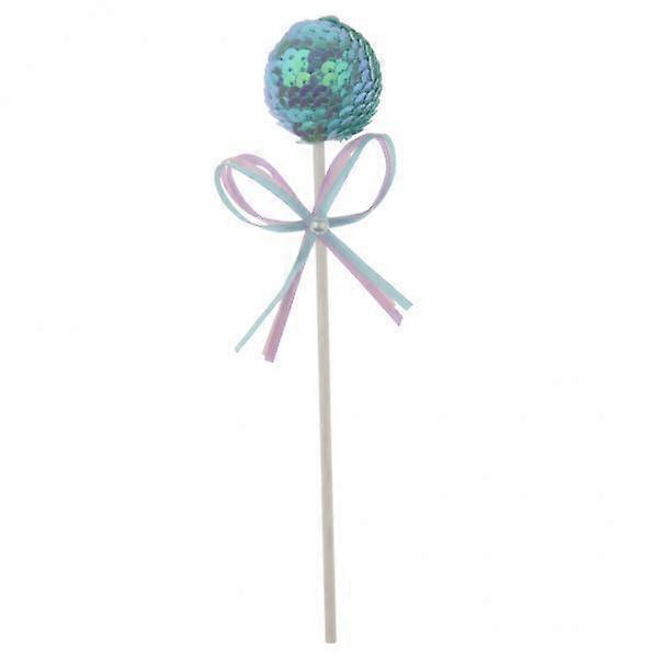 3x Sequin Ball Topper Sticks Cake Cupcake Topper Fête de mariage