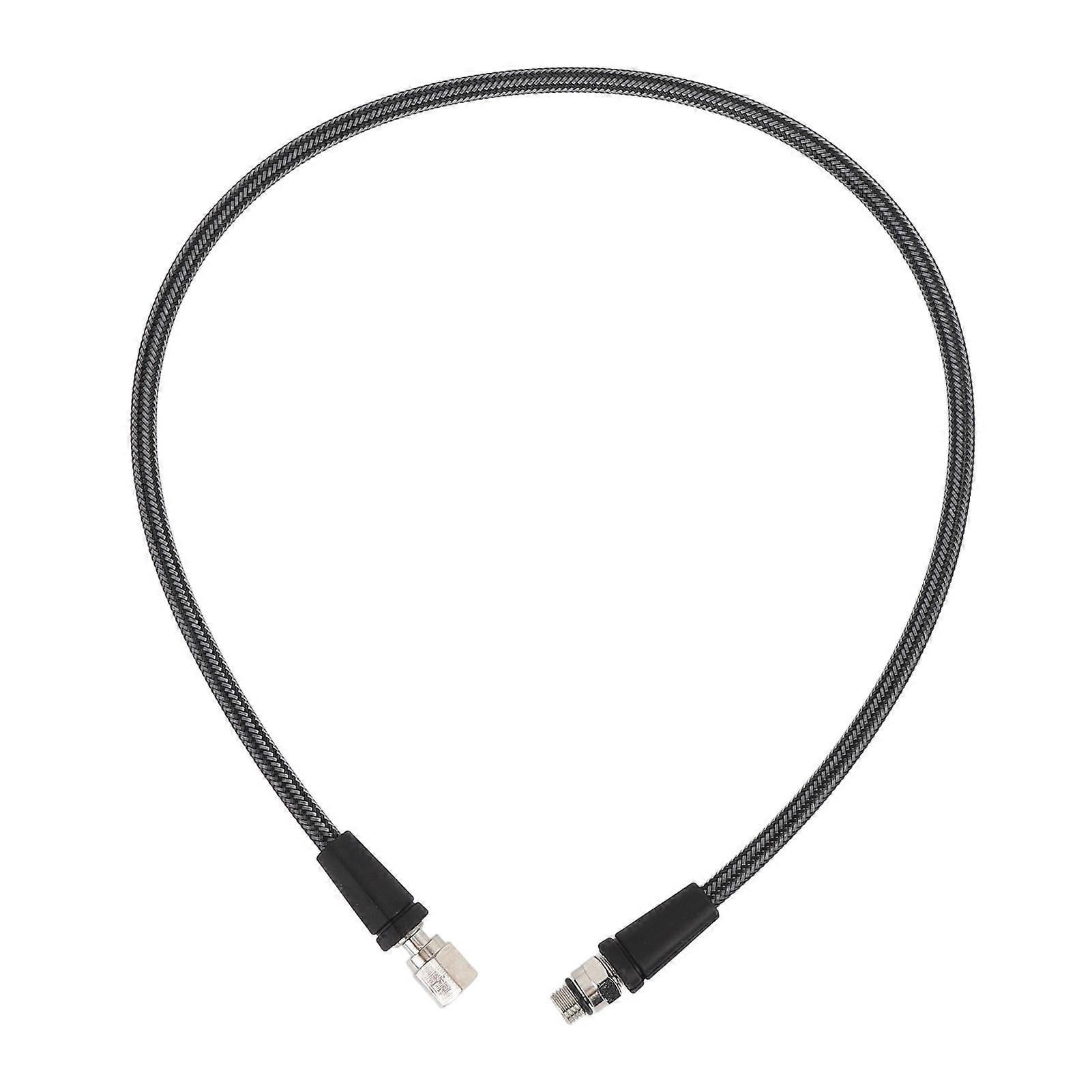 Scuba Diving High Pressure Hose 80cm Carbon Fiber Braiding Flexible Diving Pressure Gauge Hose for BCD Regulator Underwater Diving Equipment