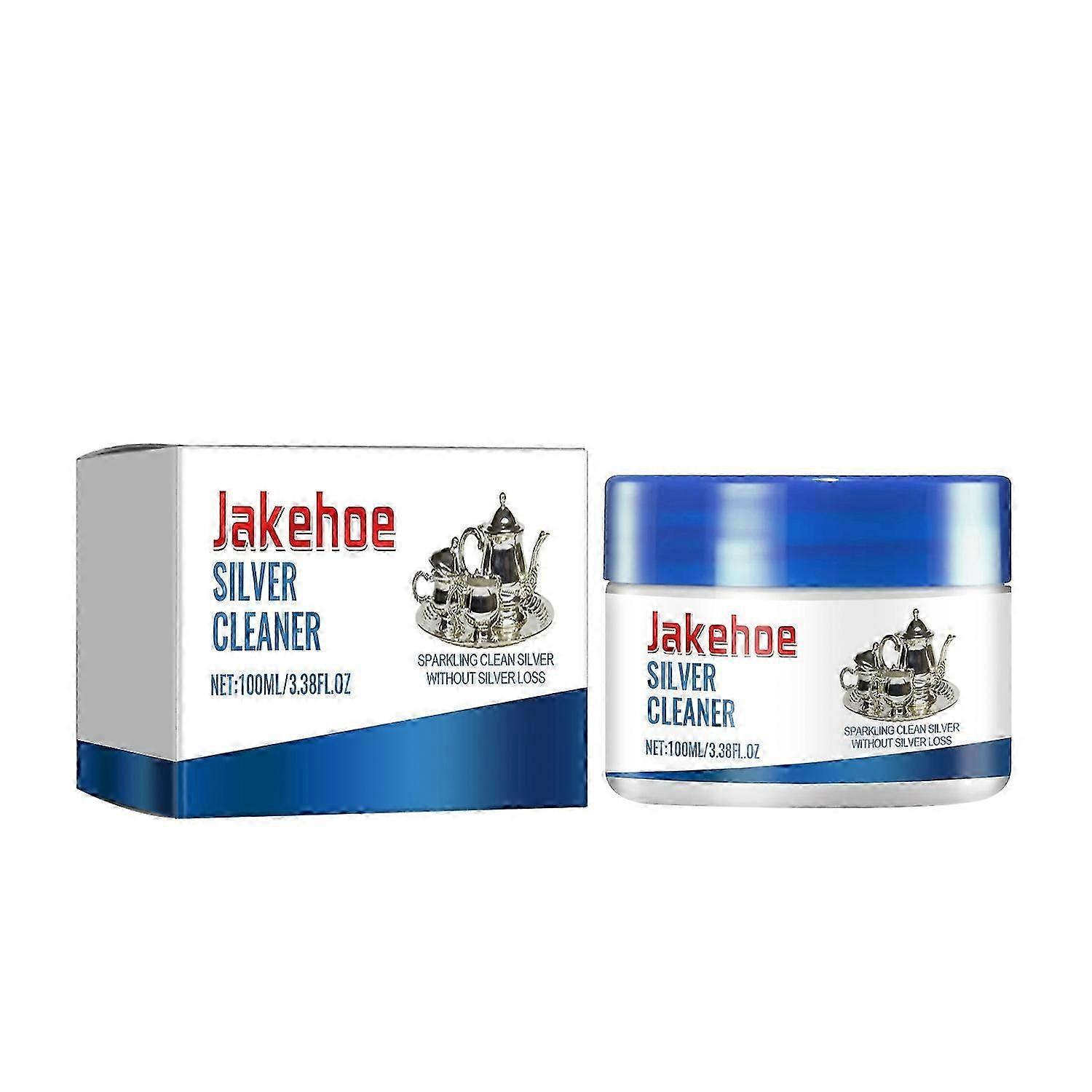 Jakehoe Argent Bijoux Crème de nettoyage Produits en argent Teinture noire Bague de nettoyage de teinture jaune Argent