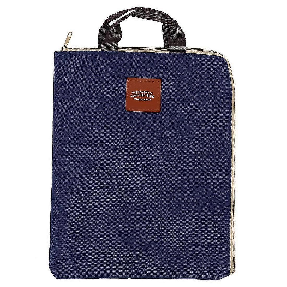 Simple Solid A4 Big Capacity Document Bag Business Briefcase Storage File Folder for Stationery Student Gift