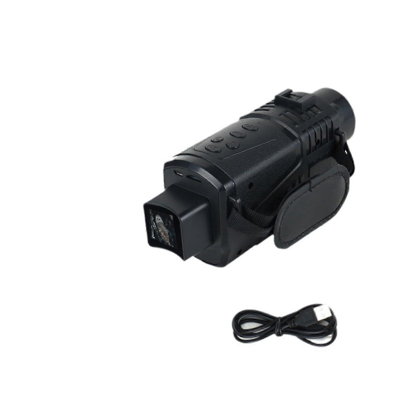 Infrared Night Vision Monocular R17-200M, 5X Magnification, Compact HD Display for Outdoor Use, Photo and Video Capture