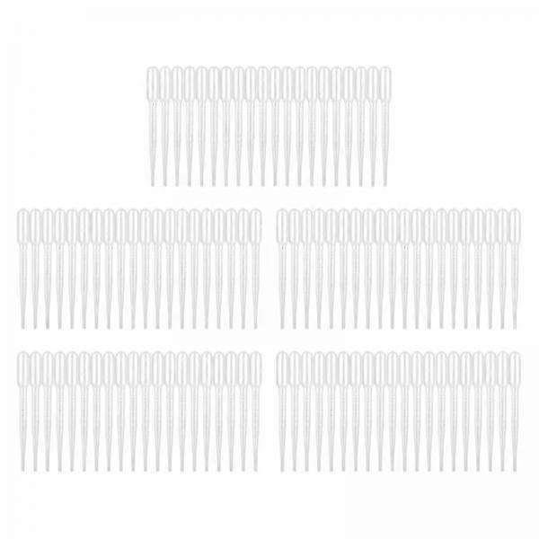2x100Pcs Disposable Eye Dropper Transfer Graduated Pipettes Lab Experiment