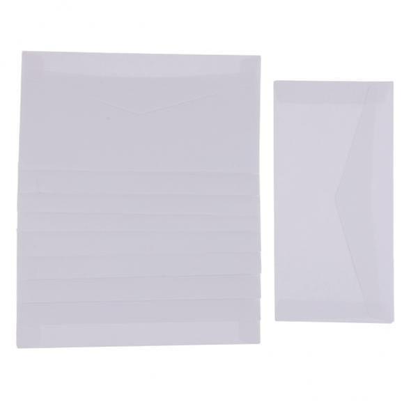 Sleek White Envelopes for Elegant Events - Bundle of 250