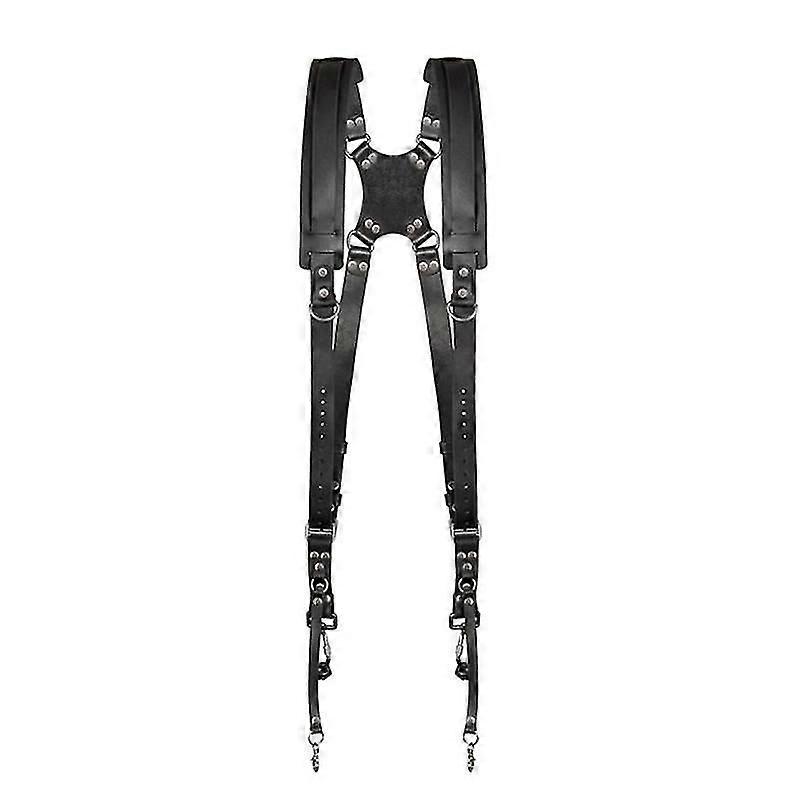 Leather Camera Strap Double Shoulder Strap Photography Camera Strap for DSLR Camera Pxcl
