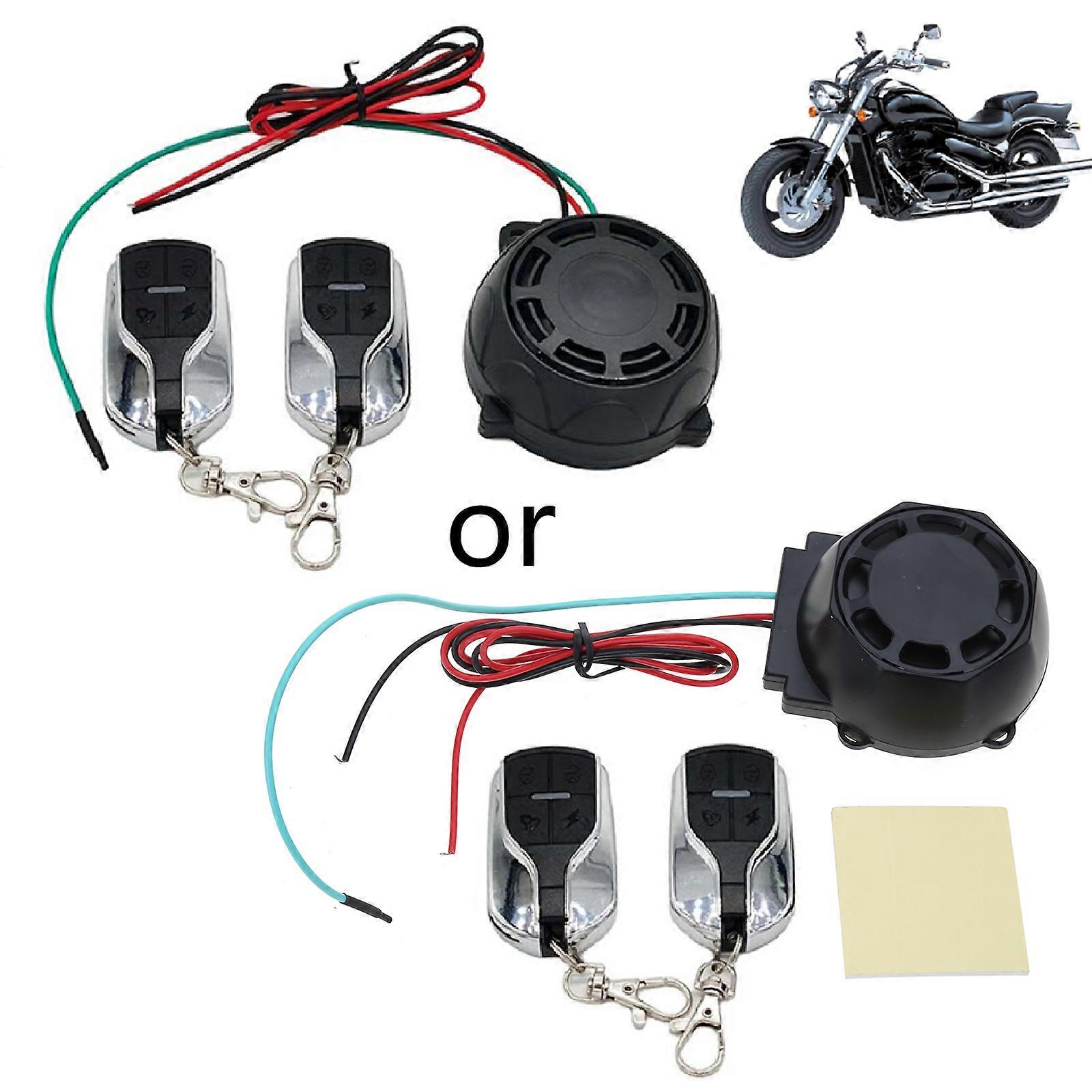 Long-distance Dual Remote Control Anti Theft Alarm Motorcycle Alarm Security System with Sensitive Vibration Sensor
