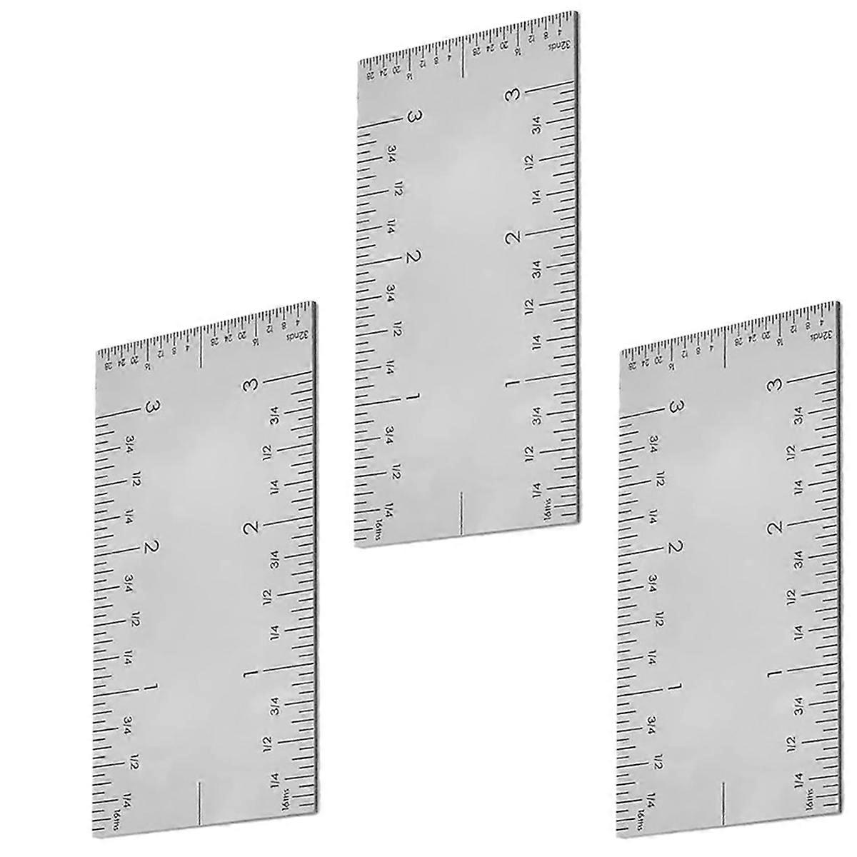 Square Edge Ruler, Woodworker Edge Ruler Stainless Steel Square Edge Ruler, Straight Stair Markings