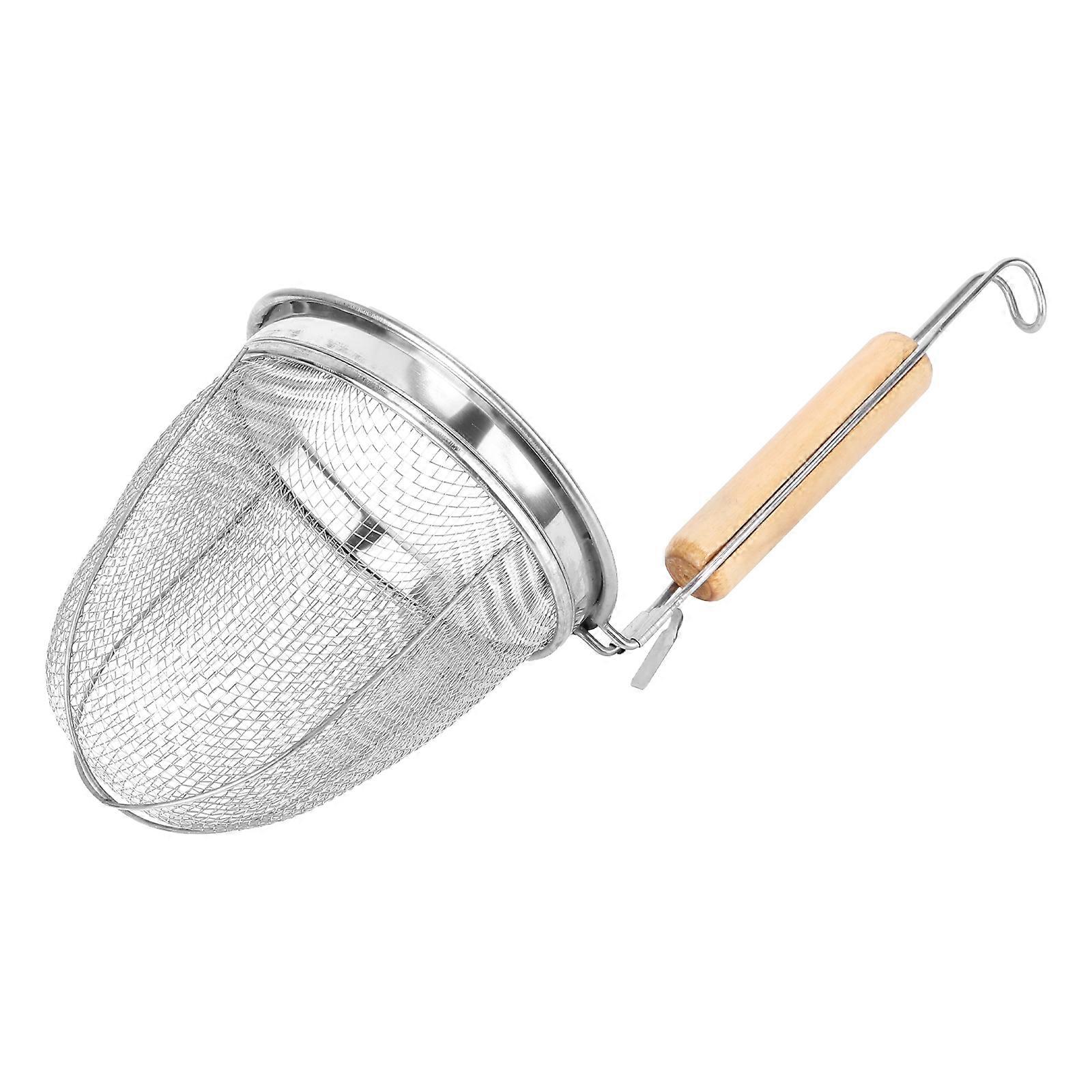 Convenient Kitchen Strainer Basket for Noodles Pasta with Hooks