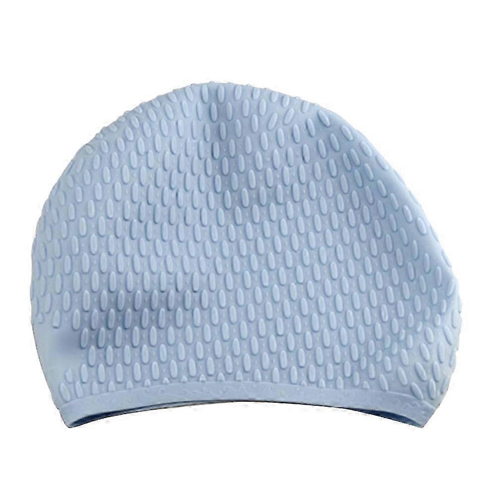 Useful Silicone Swimming Practical Waterproof Swim Pool Hat Long Hair Ear Protection Swim Caps for W