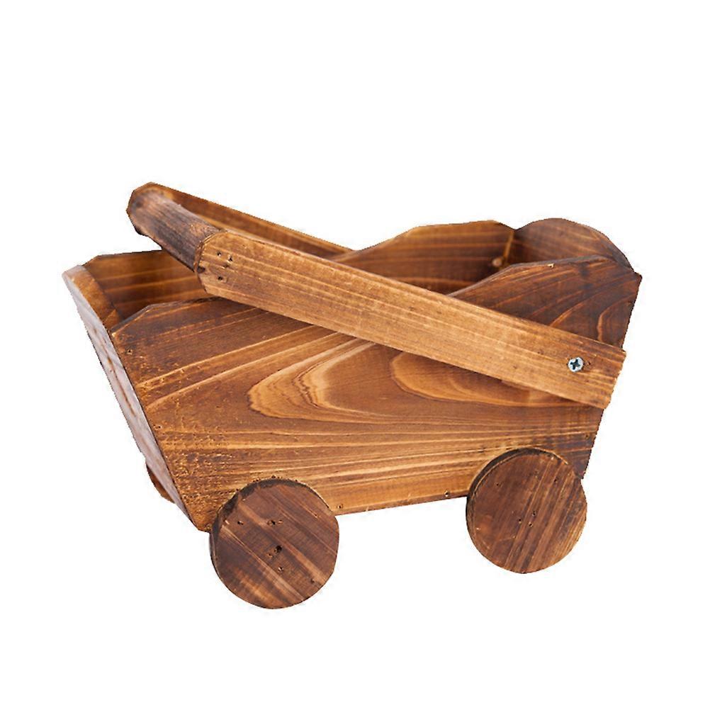 Compact Garden Wagon Planter Enhancing Your Patio or Balcony Aesthetics