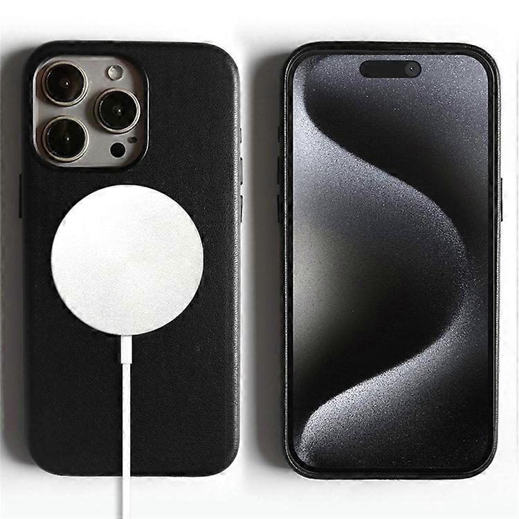 Compatible For iPhone 15 Pro Magnetic Case Eco-Friendly RPET Leather Phone Back Cover GRS Certified