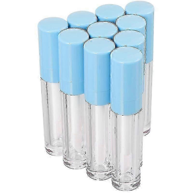 11.5X2x2cm Sky-blue Toy Craft Kits 10pcs 8ml Reusable Lip Bottles Plastic Refillable Lip Gloss Conta
