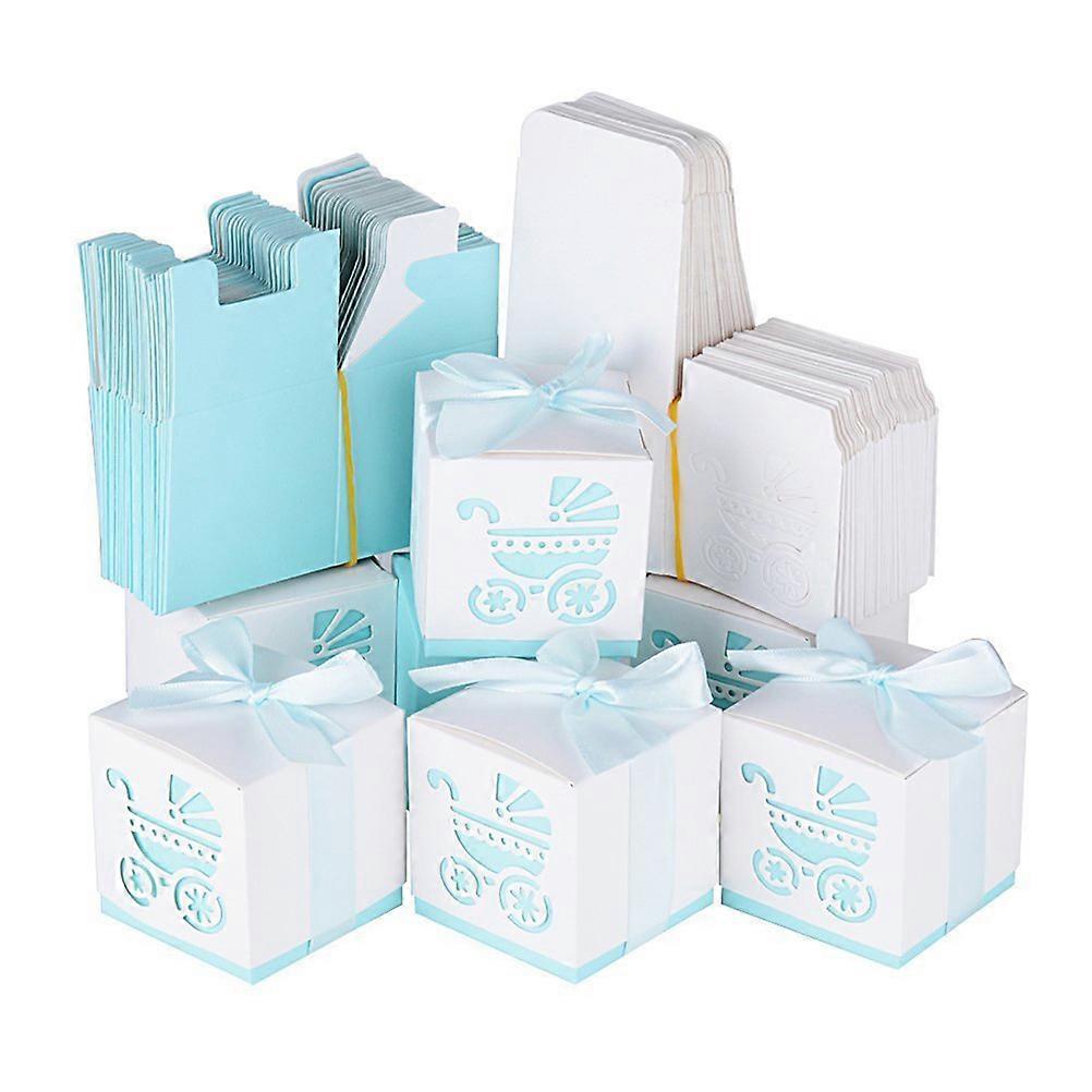 present Boxes for Baby Events, Featuring Stroller Prints, Ideal for Candied Presents