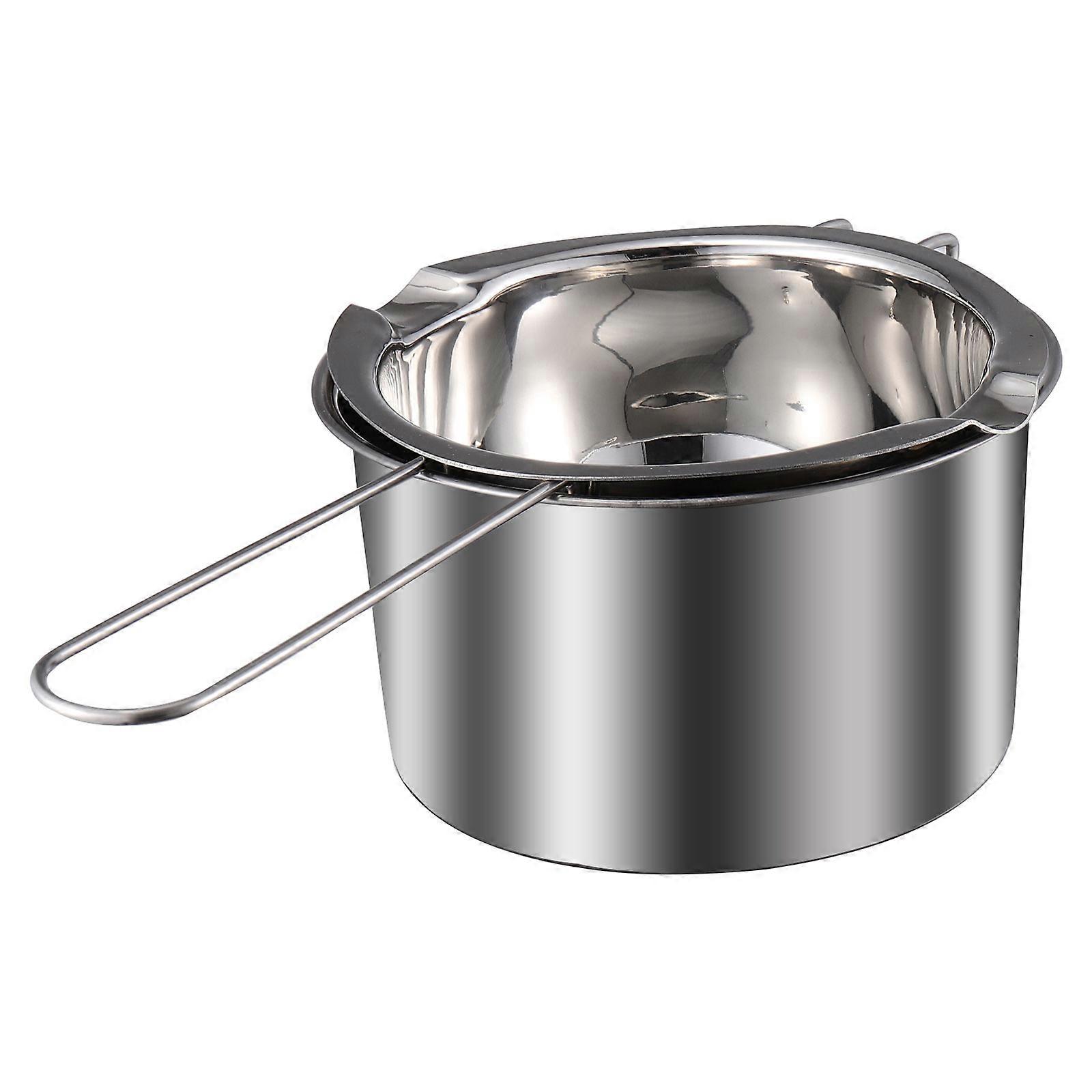 Double Boiler Pot Set Stainless Steel Wax Melting & Candy Warmer with Ergonomic Handle, Induction Compatible