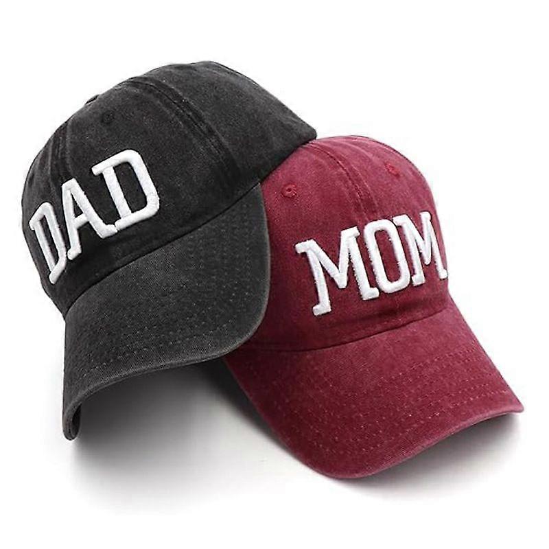 Work hat with buttons, sweatband, adjustable, tie back, printed hat, unisex (2pcs)