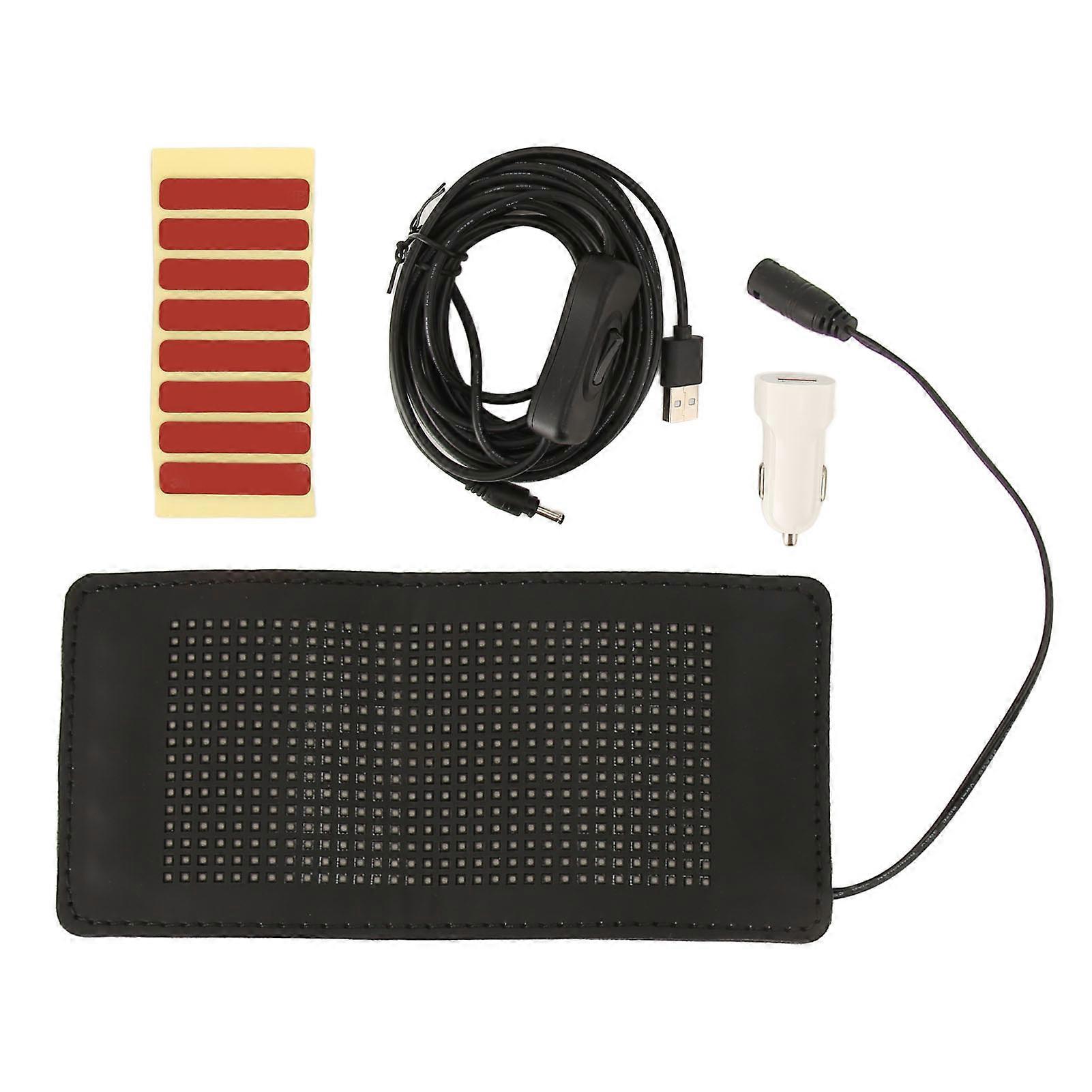Bluetooth-Controlled LED Scrolling Sign - Waterproof, Foldable, Dual Power (USB/Car) for Shops, Bars & Vehicles