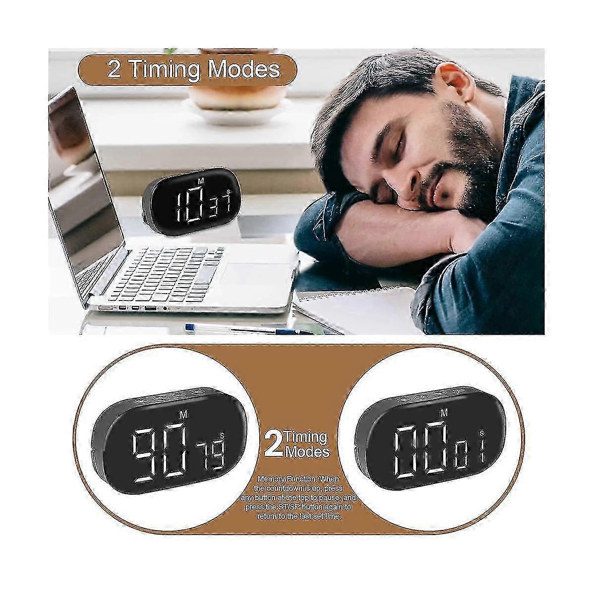 Digital Kitchen Timer, Digital Timer Egg Timer, Digital Kitchen Timer, Stopwatch, Alarm Clock, for