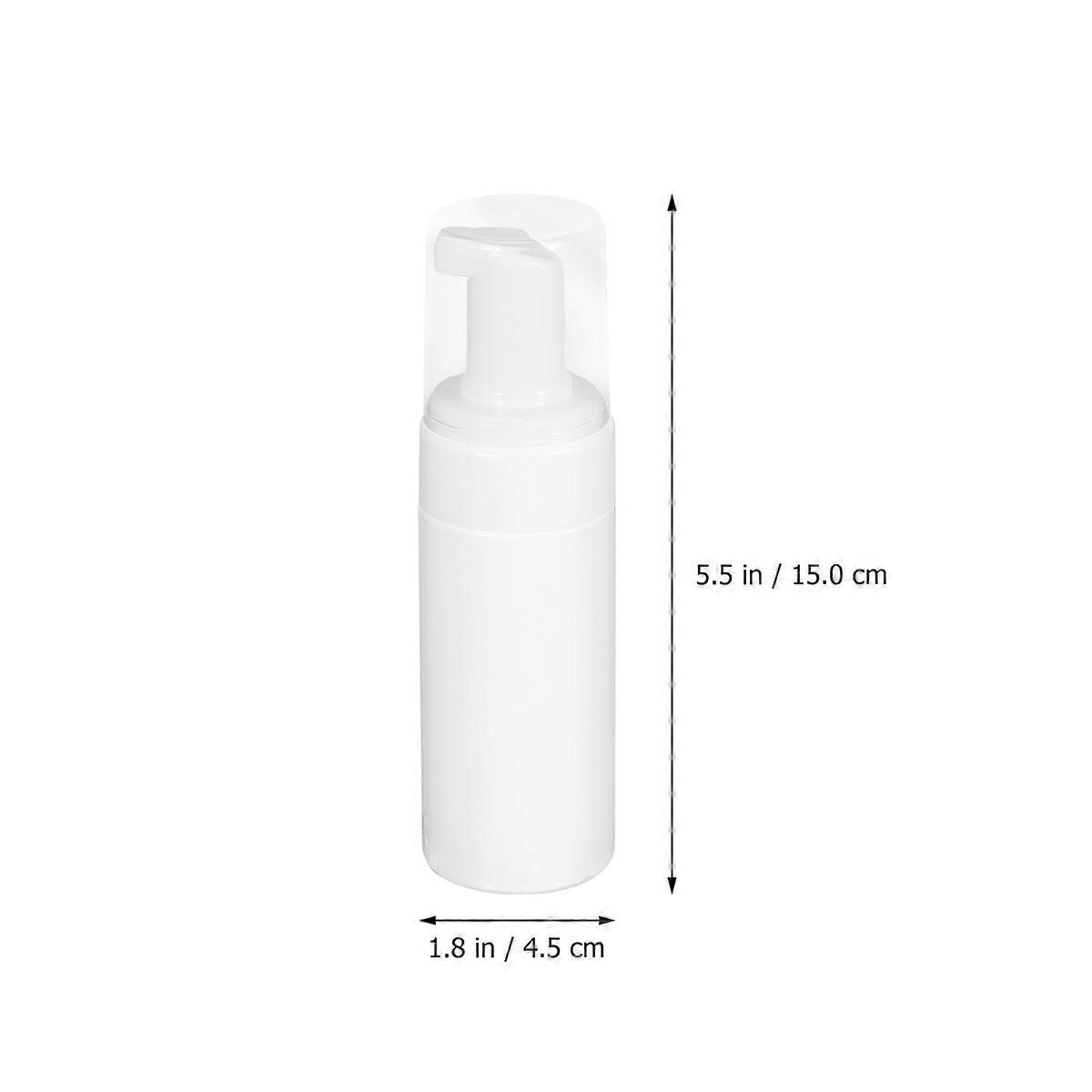 Foam Bottle Press Pump Bottles for Storage 4Pcs White Plastic
