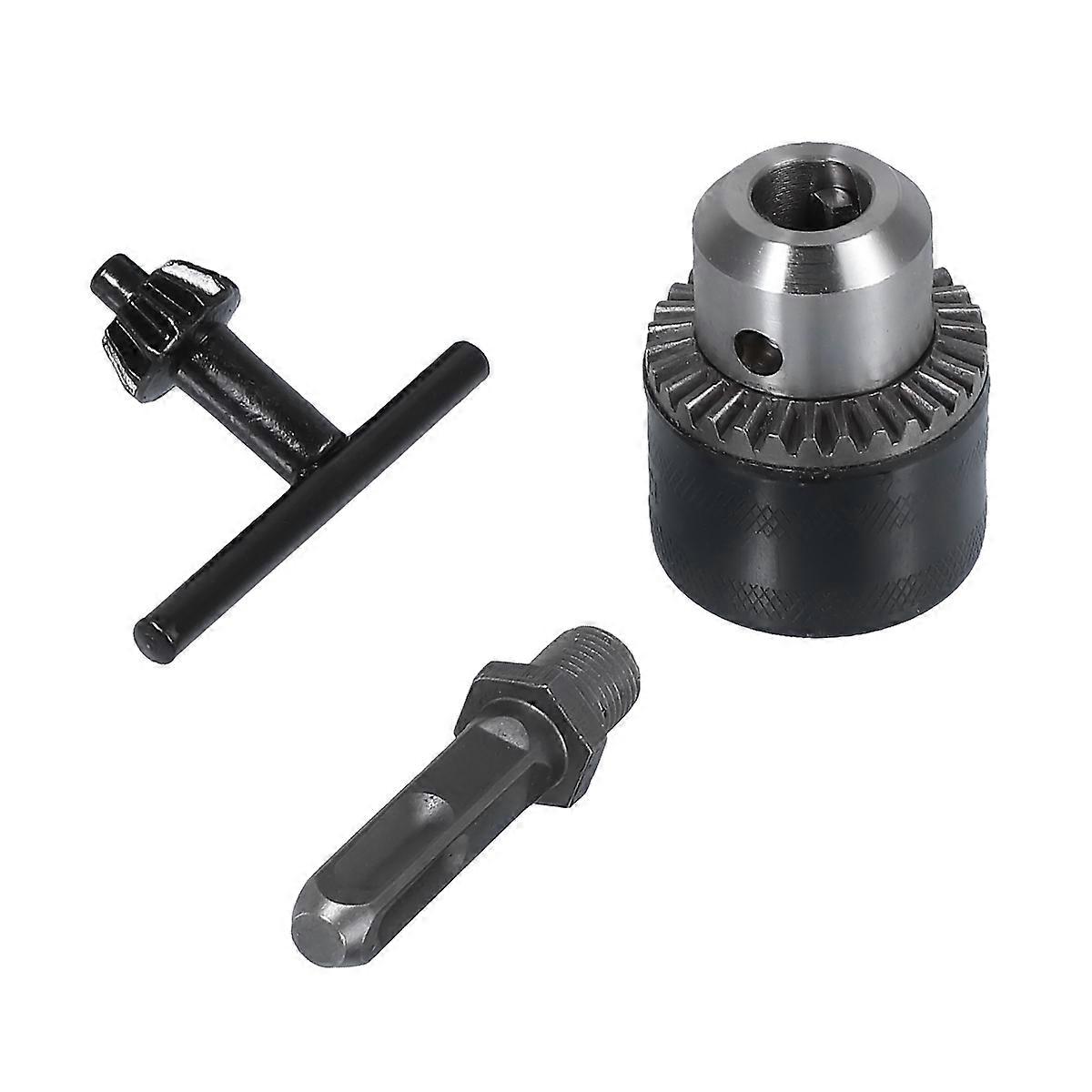 Quick Connect Drill Drilling Adapter Converter 1.5-13mm DIY Projects Workshop Use Black 3Pcs