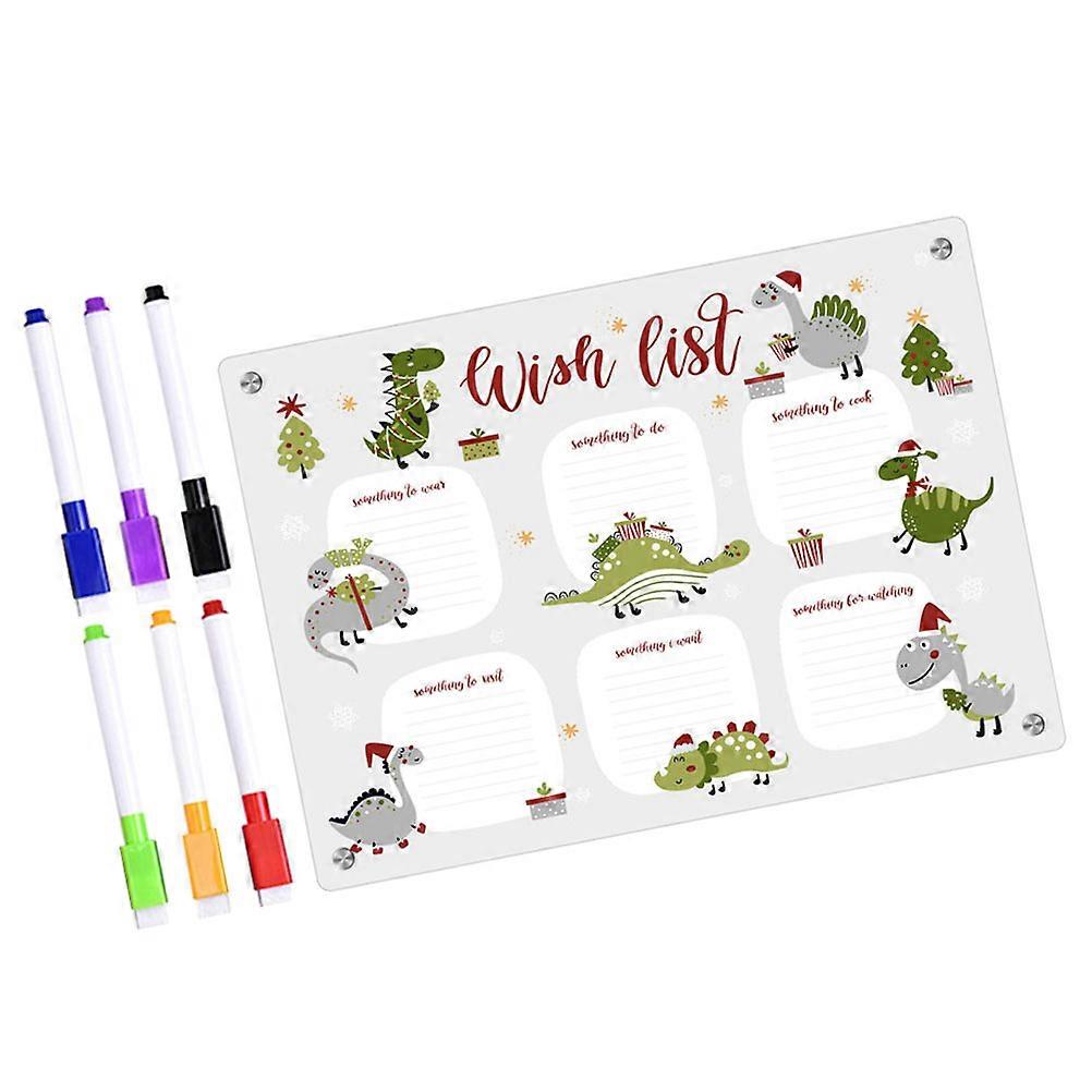 Magnetic Dry Erase Board Fridge Board For Refrigerator Iron Cabinets 29 7X21CM 1Set