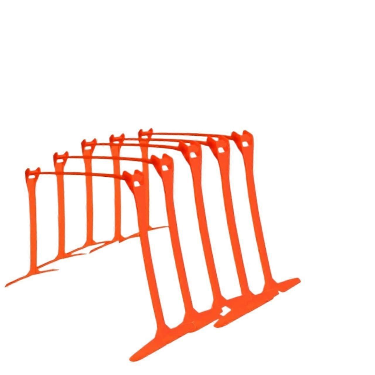 Agility Hurdles 5PCS Set for Football Training - Red Hurdling Equipment for Agility Jump Drills and Skills Development