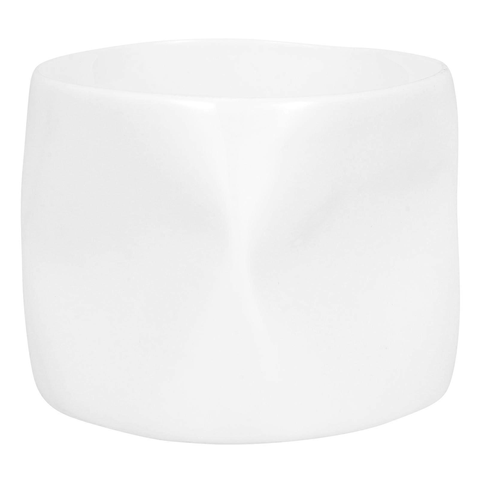 Creative Mini Porcelain Tea Cup & Candle Holder, Irregular Shape, Smooth Texture, Heat Retaining, Easy to Maintain, Unique Home Decor Design