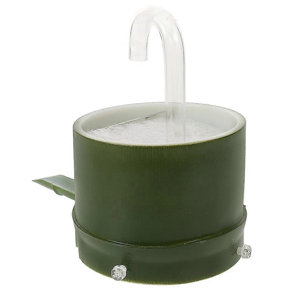 Simulated Bamboo Tube Filter External Fish Tank Filter Green Color Aquarium Enthusiasts 1Set