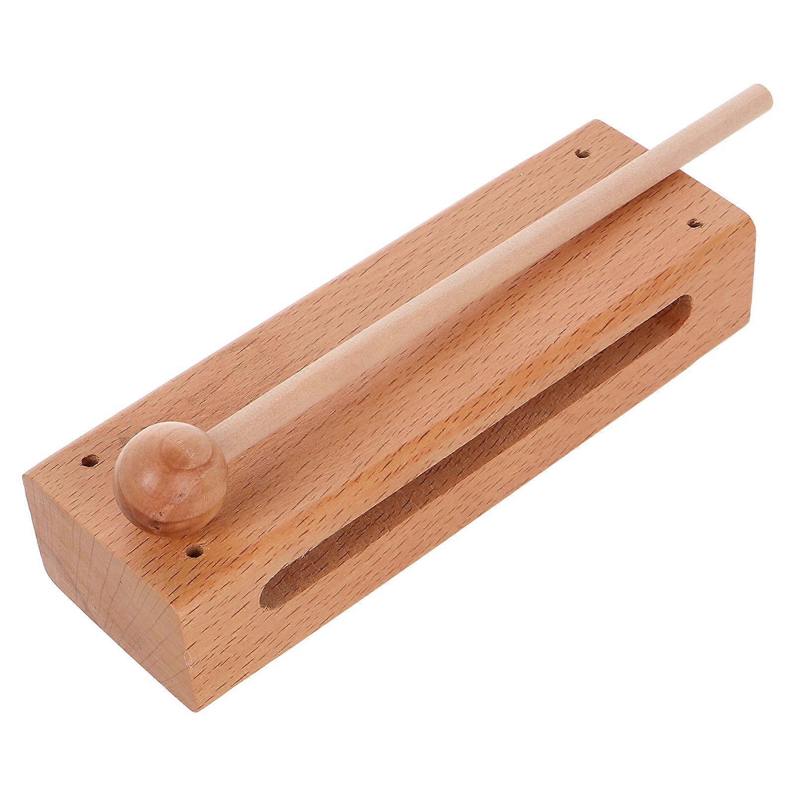 Percussion Jam Block Set Wood Percussion Instrument Cultural Heritage Rectangular Shape For Children 1 Set