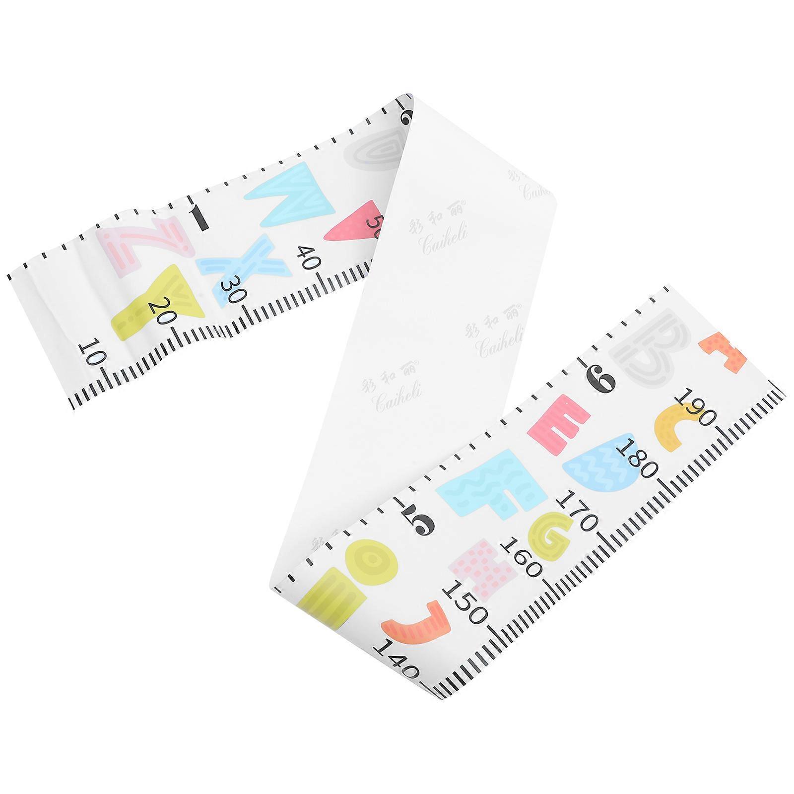 Child Height Chart For Wall Growth Chart Sticker Children Bedroom Multi-Colored 20x200Cm Height Measurement 1Pack