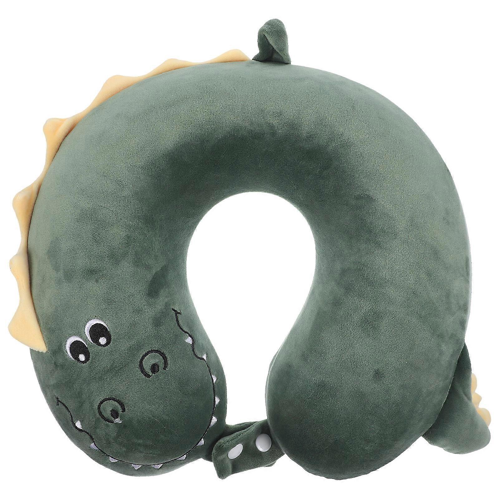 U Shaped Travel Pillow for Office Naps, Airplane & Car Use – Adorable Dinosaur Design for Comfortable Neck or on the Go