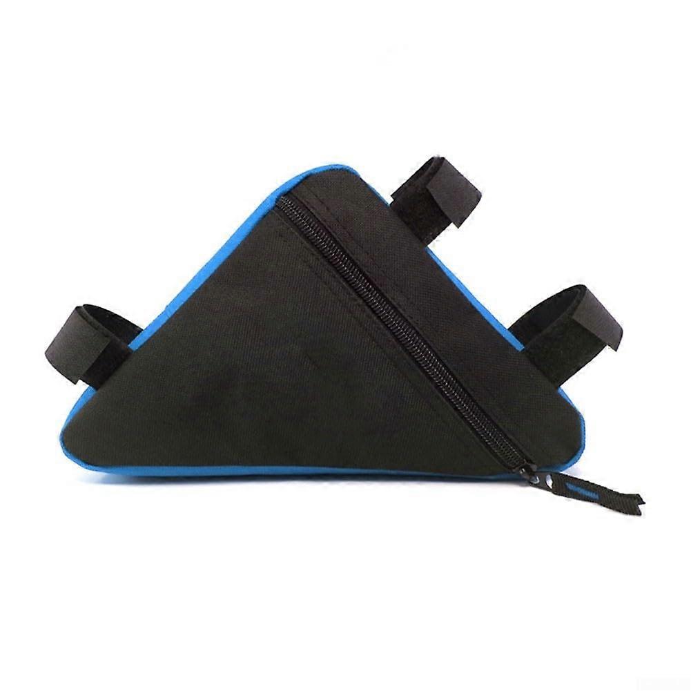 Triangular tool bag for mountain biking, plenty of storage space, lightweight design (blackblue)