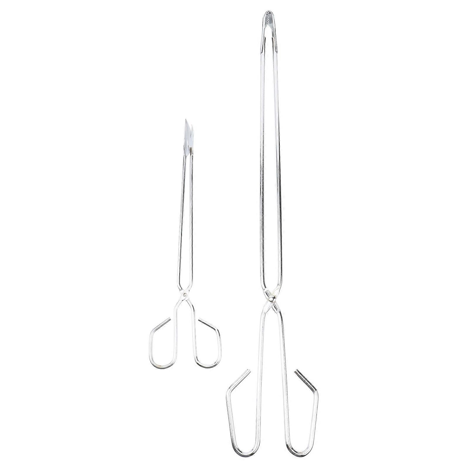 Sturdy Stainless Steel Tongs, Designed for Safe Handling of Broken Glass and Light Objects