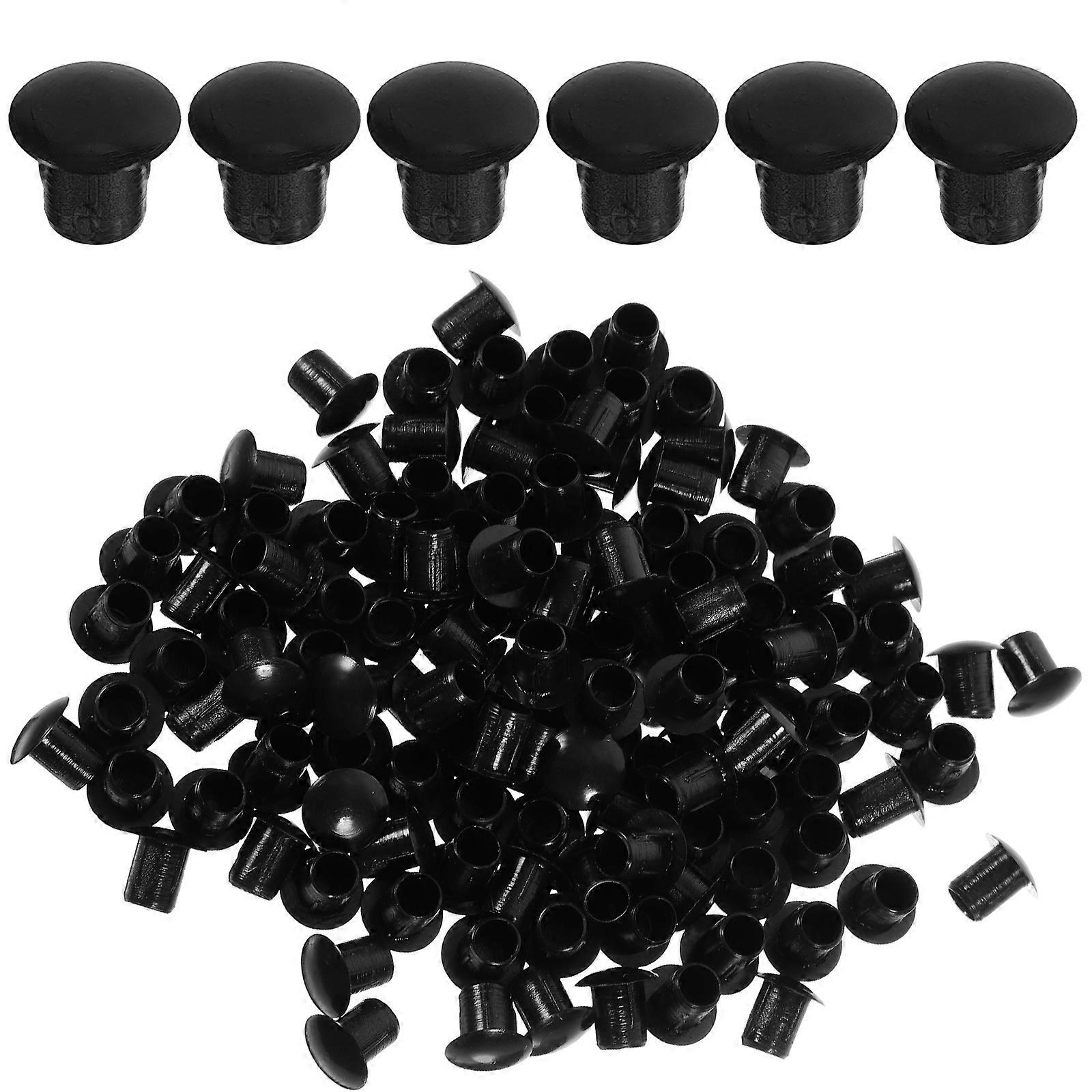 It looks like you're referring to a product listing for **plastic locking hole plugs** or **hole caps** used for furniture, chairs, tables, fences,