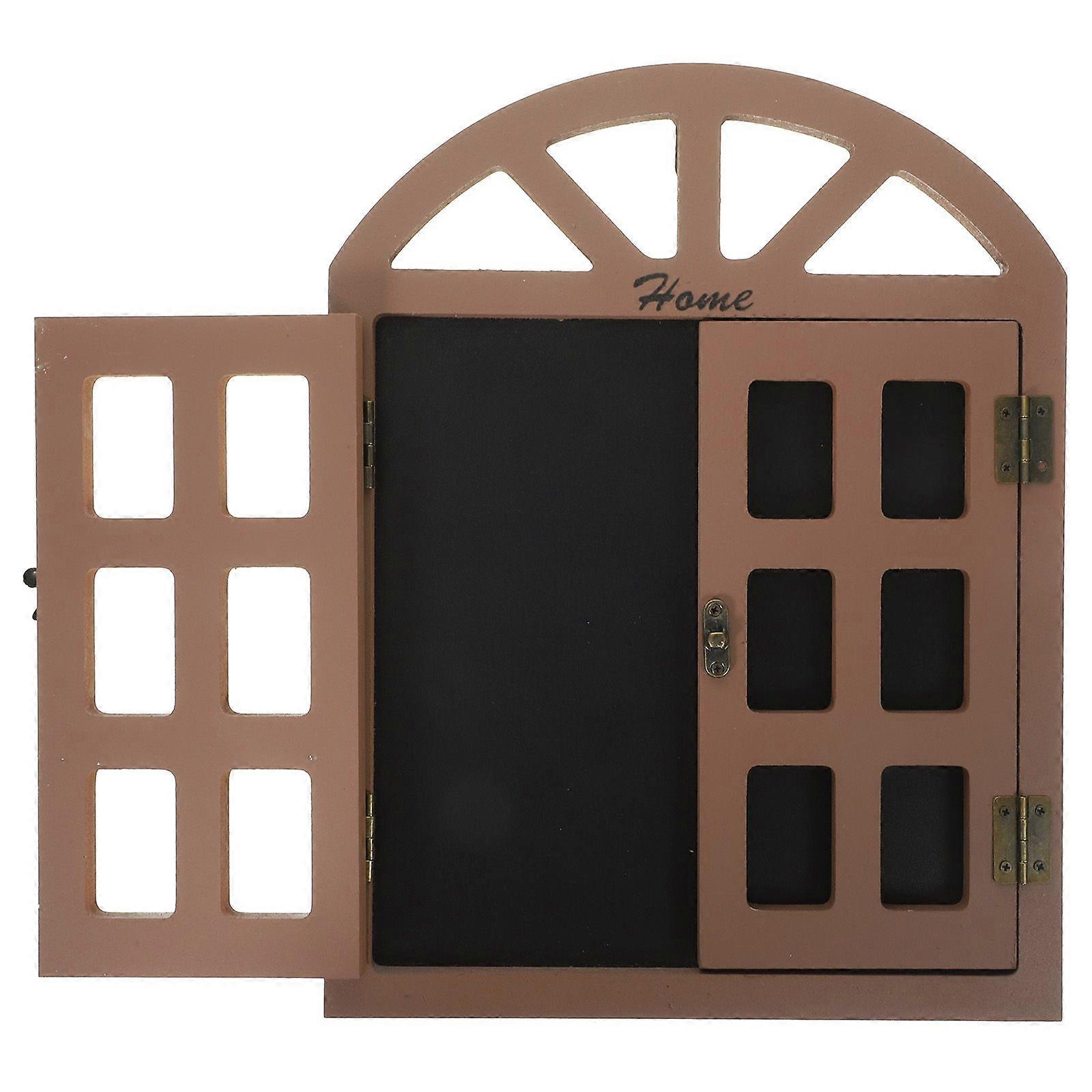 Fake Window Chalkboard Hanging Wooden Window Design Chalkboard for Bar Pub