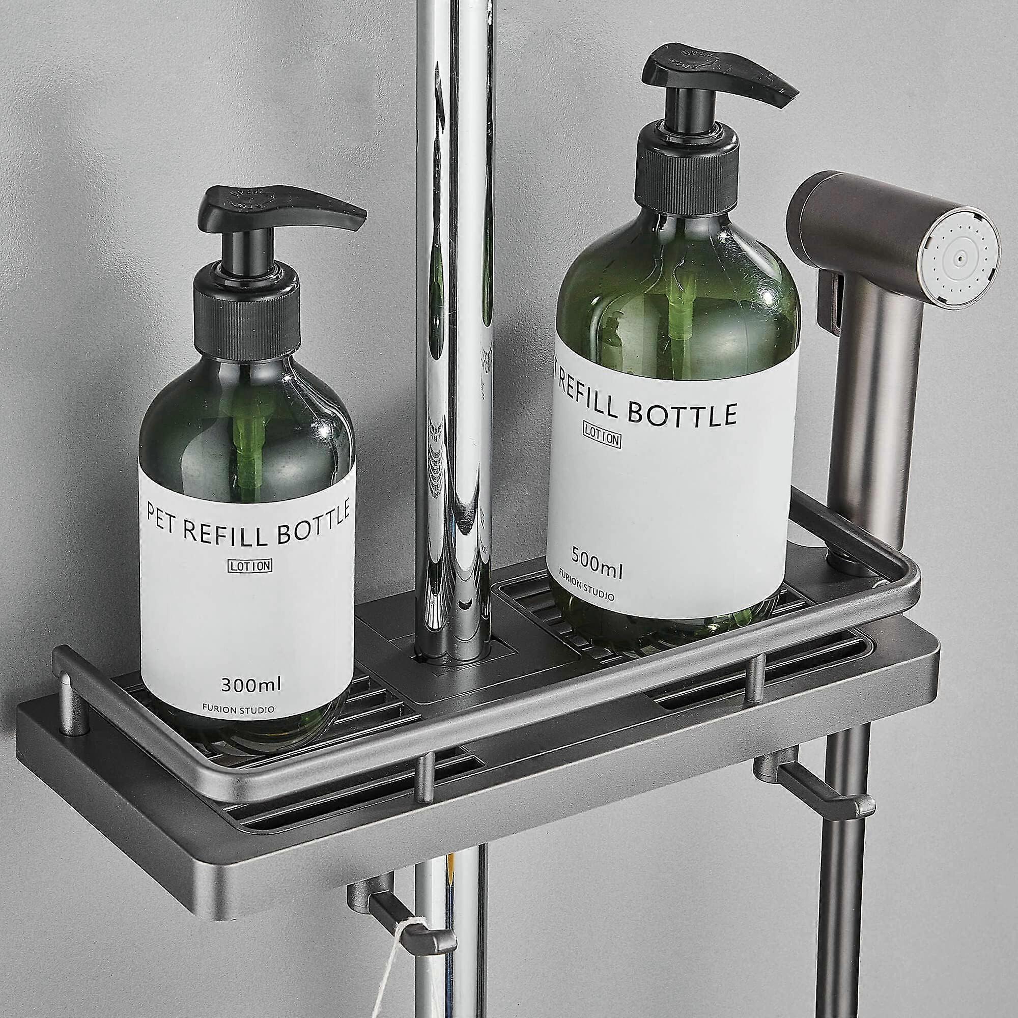 1pcs shower rack soap holder, shower storage no need to drill