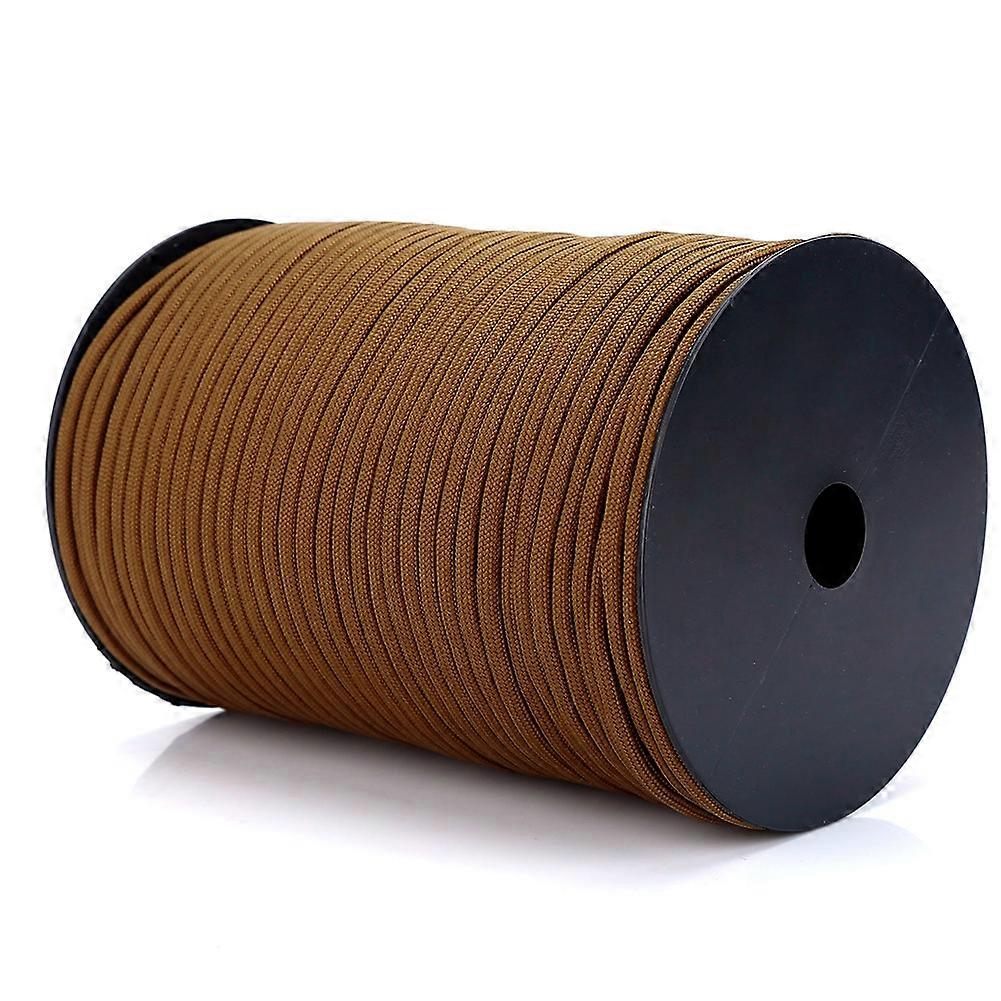 550 Paracord Reflective Parachute Cord, 9 Strands, 100m (Brown)