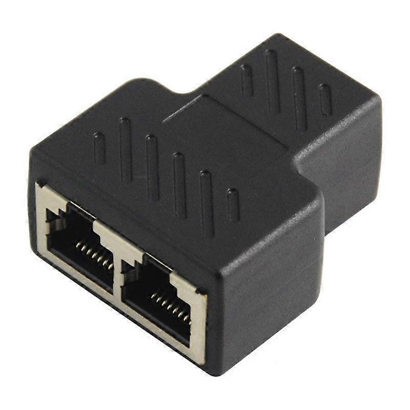 1 to 2 LAN Ethernet network cable RJ45 splitter plug adapter