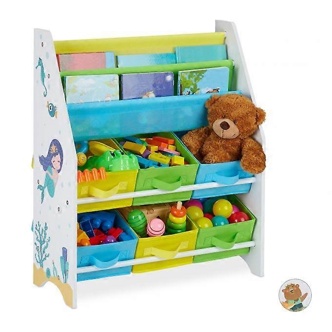 Children's shelf with 6 drawers & 2 hanging compartments