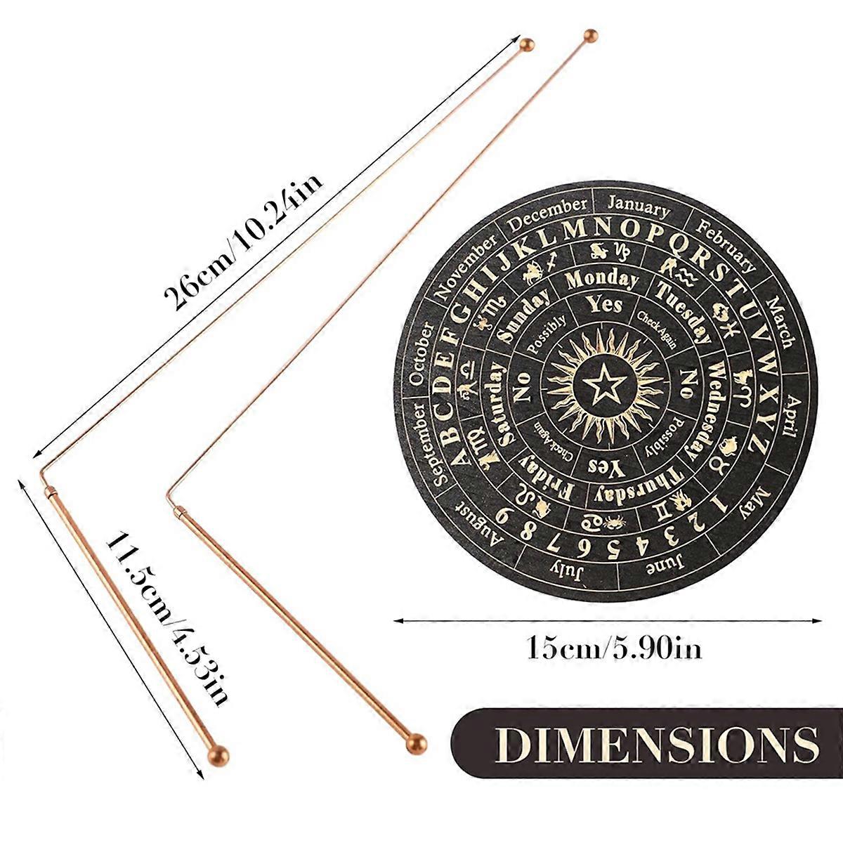 Copper Dowsing Rods - 4PCS Divining Rods+Dowsing Pendulum + Divination Mat- Divining Water, Treasure