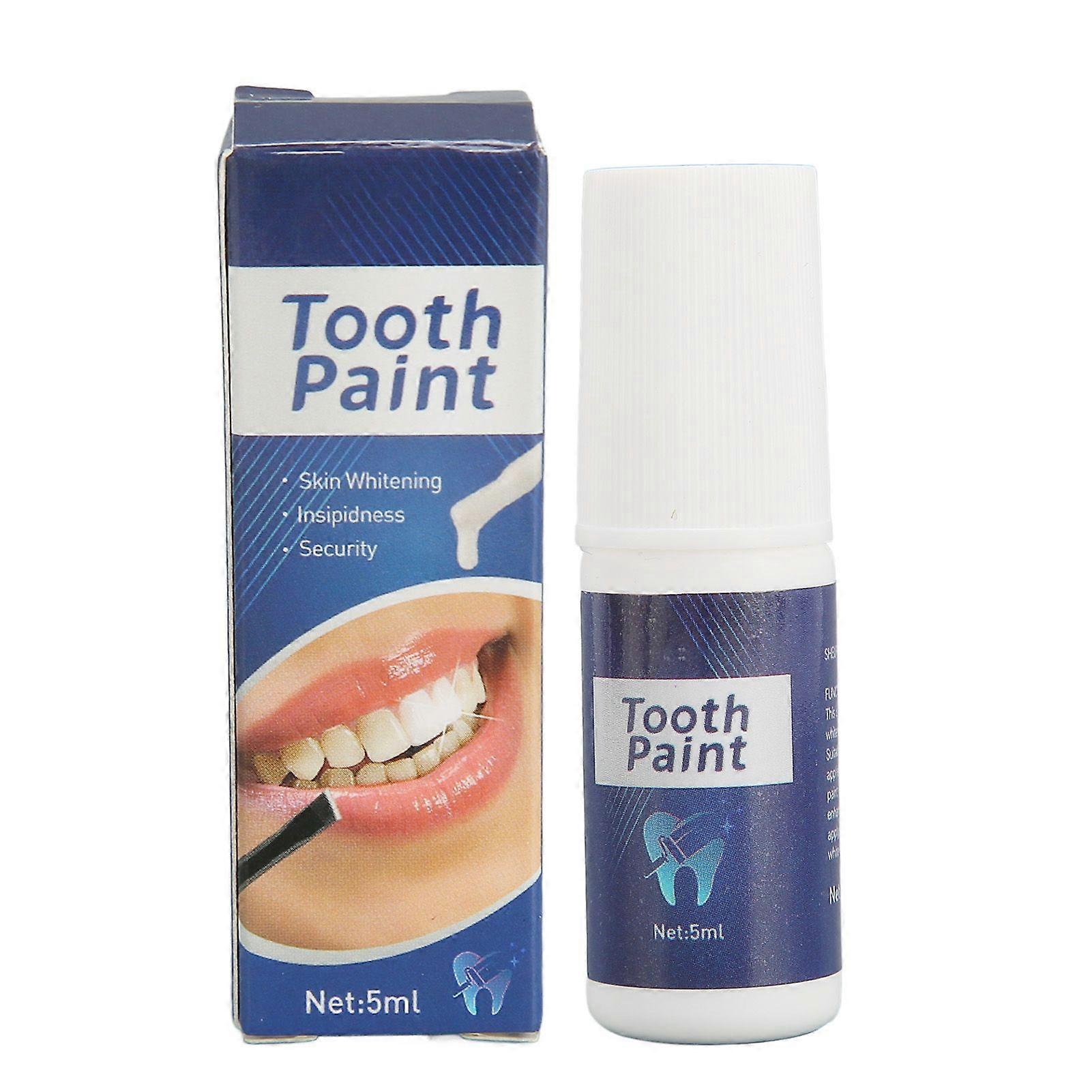 2025 Latest Model 2pcs 5ml Teeth Whitening Paint Remove Stains Refreshing Brea...