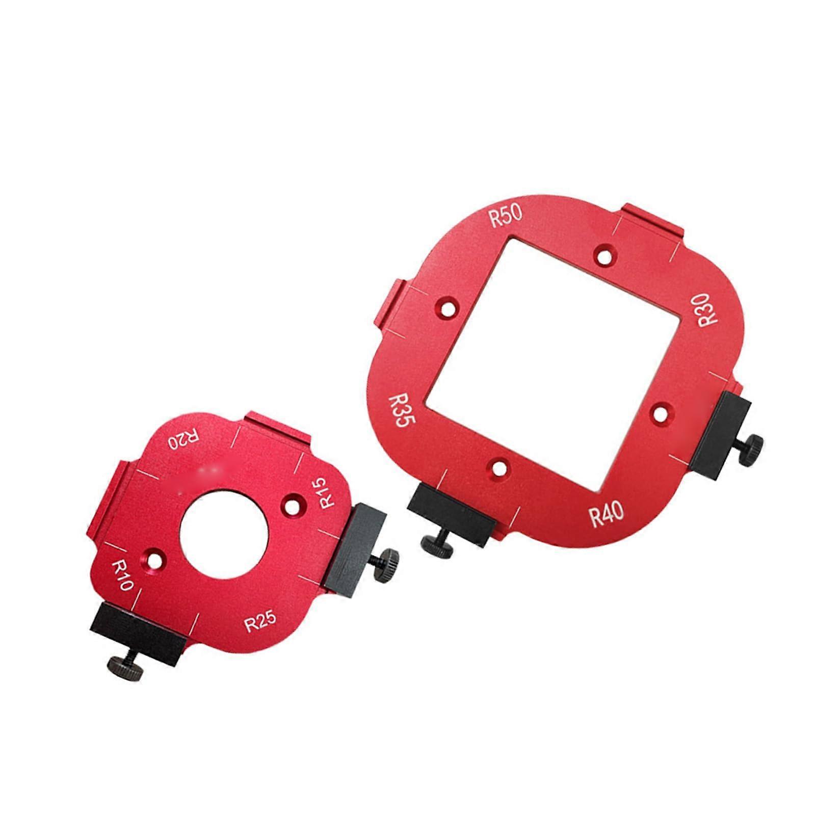 2pcs Set 4 in 1 RadiusJigRouterTemplate with 8 Selectable Radius Angles