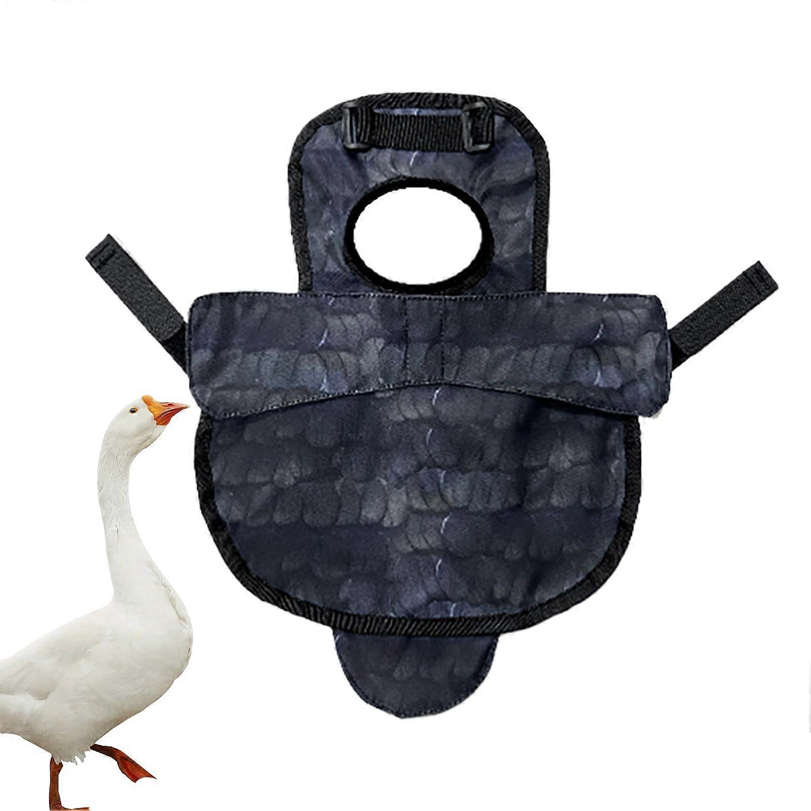 Chicken Saddles Sweater for Poultry, Reusable Comfortable Saddle Clothes for Chickens and Roosters, Schwarz Color, Outdoor Use