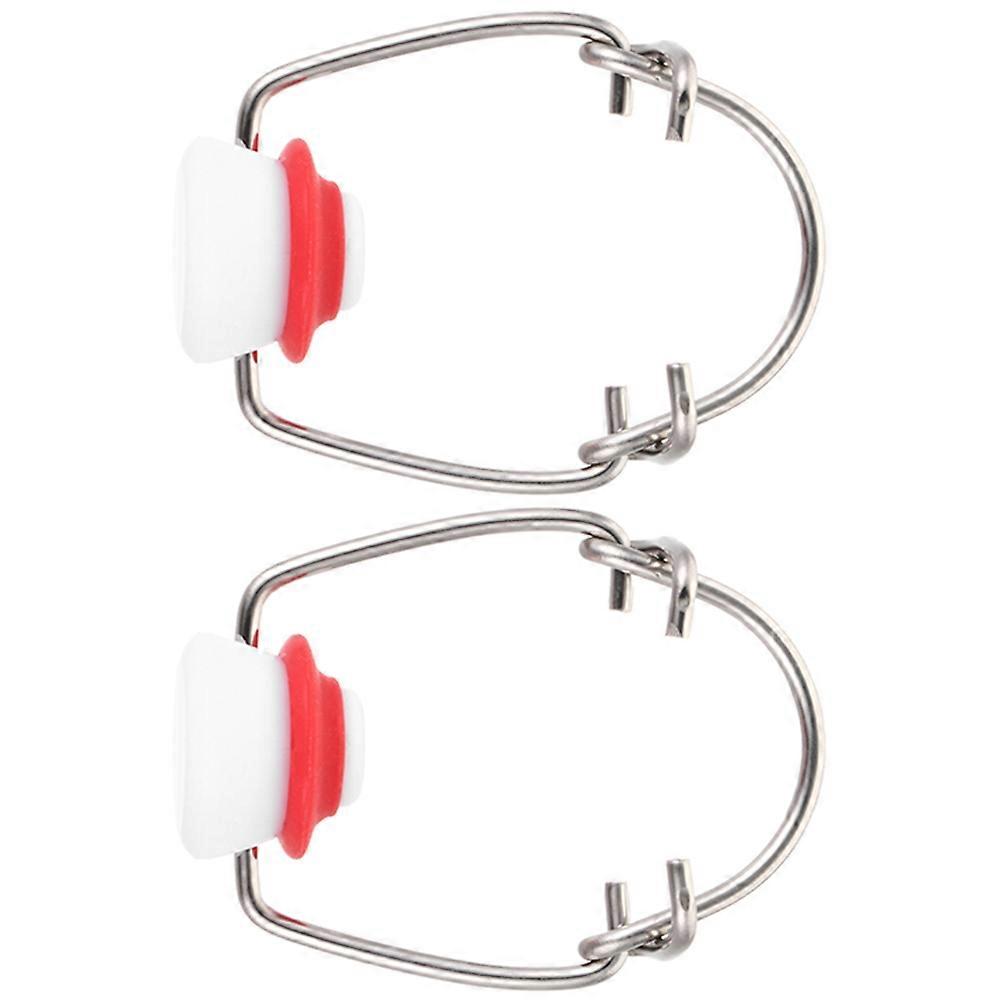 Beer Bottle Caps Swing Top Universal Style Airtight Seal Red Silicone 2Pcs