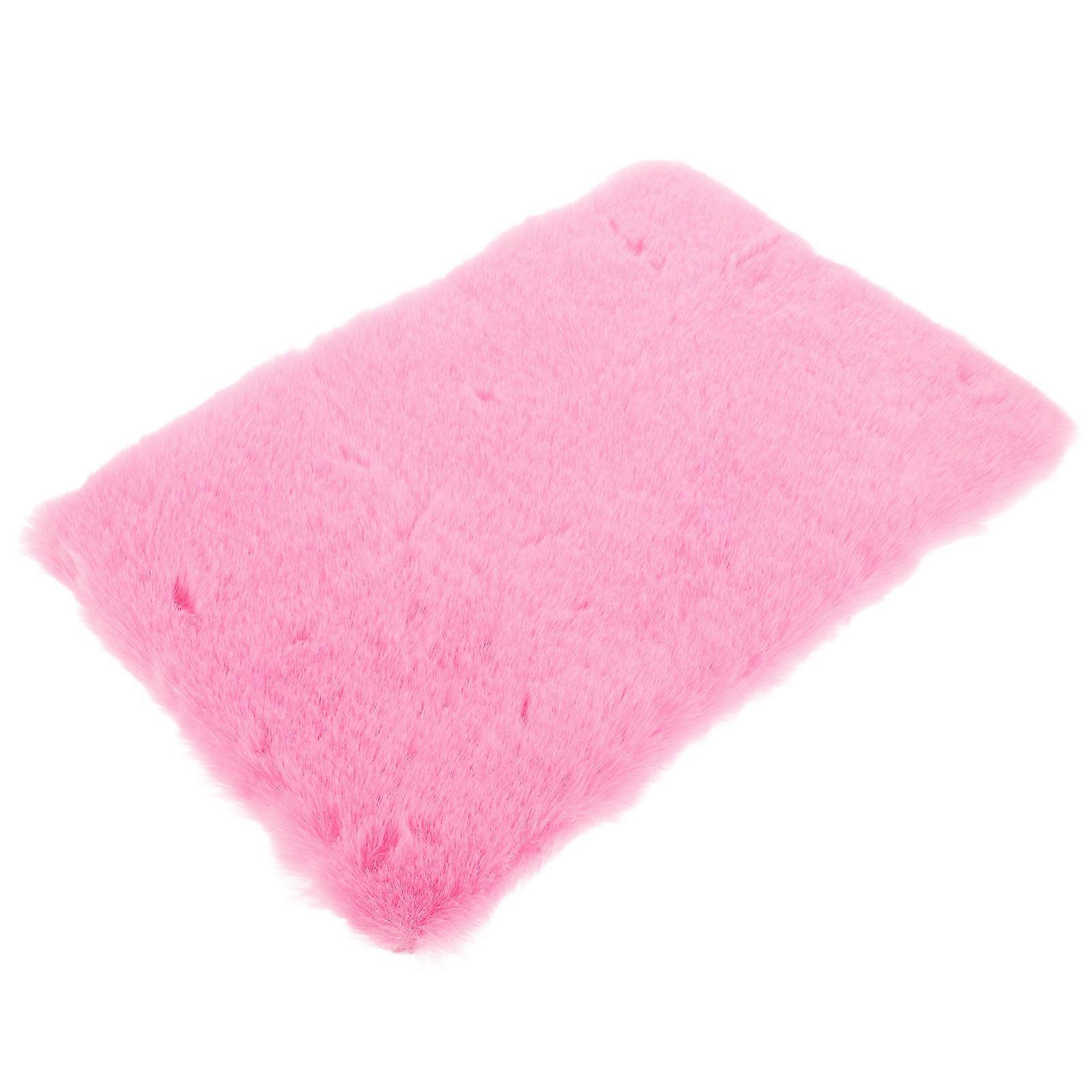 Pink Arm Rest Cover For Car Universal Plush Center Console Protector Winter Enhancement 1Pack