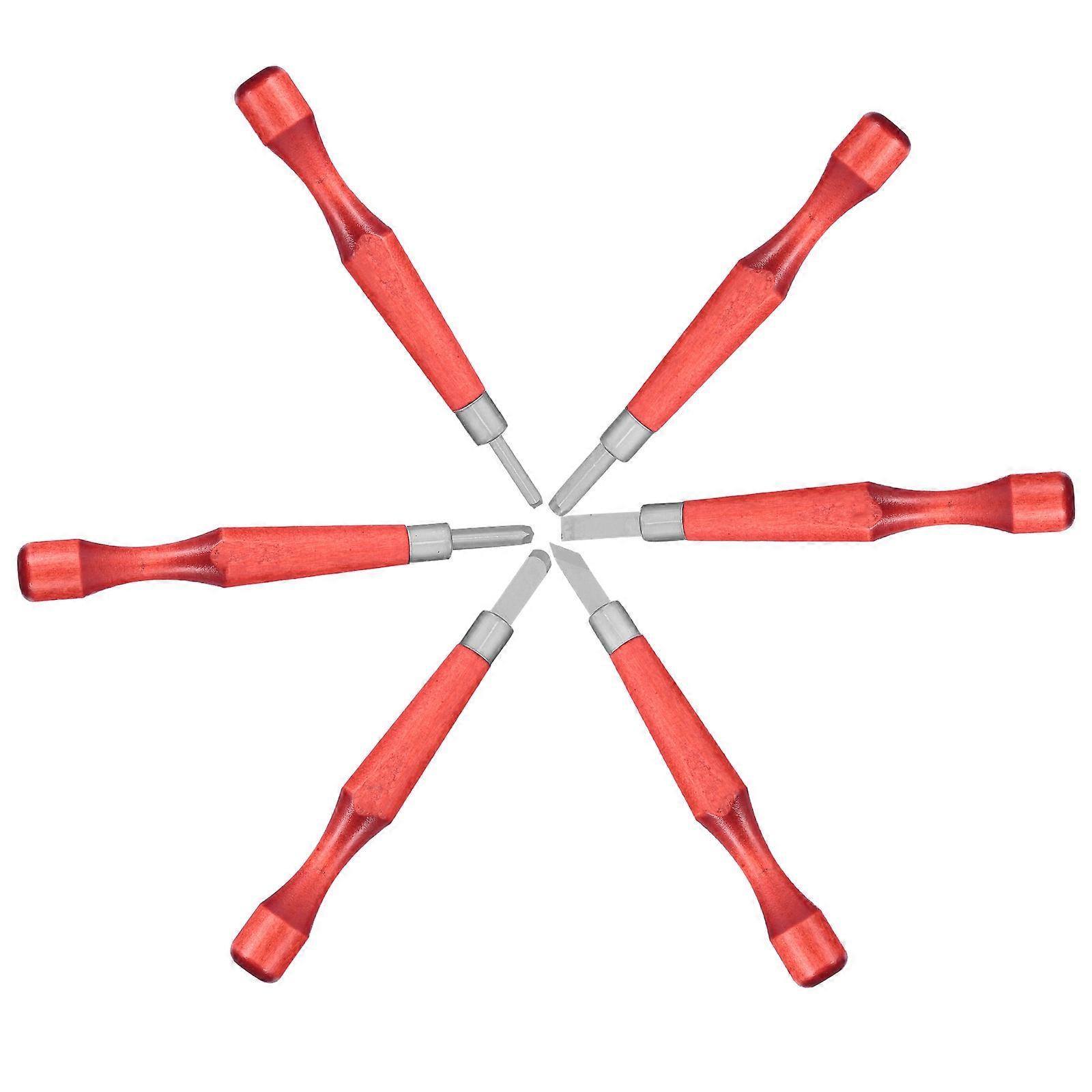 Tool Kit For Home Kit Woodworking For Beginners Woodcarving 6Pcs Red 15X17cm