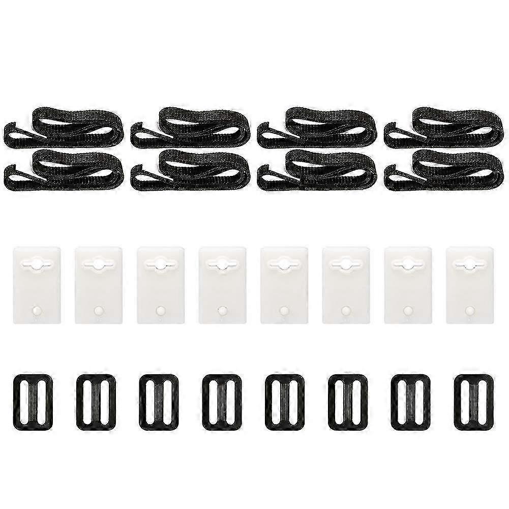Swimming Pool Solar Cover Fixing Kit, 8 Solar Cover Straps, Universal Coil Straps Included for Secure Solar Cover Attachment, Suitable for I