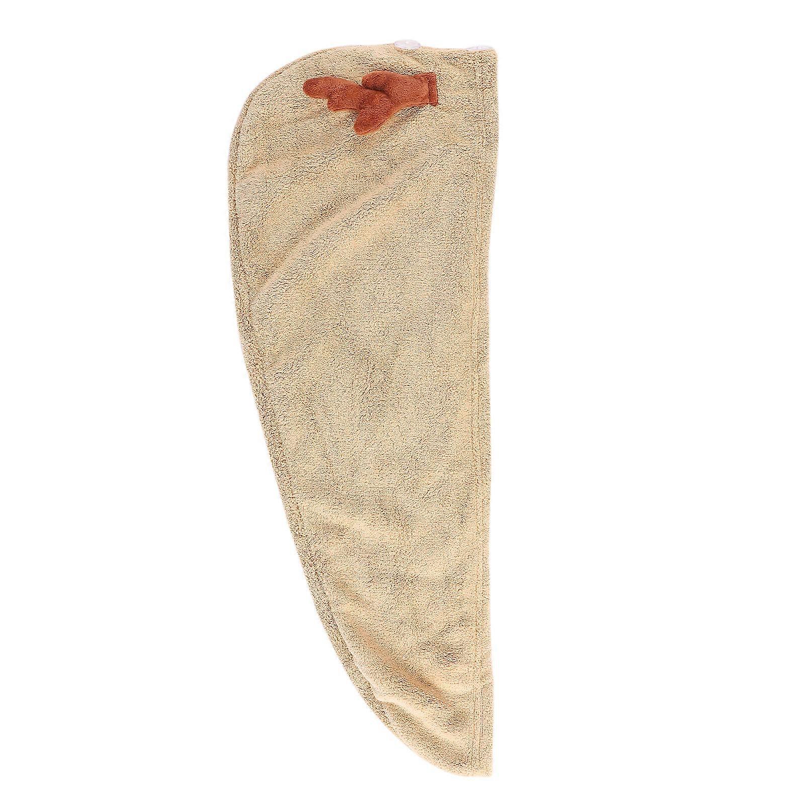Hair Wrap Towel Prevent Friction Hotel Use 65x25cm Polyester 1Pcs