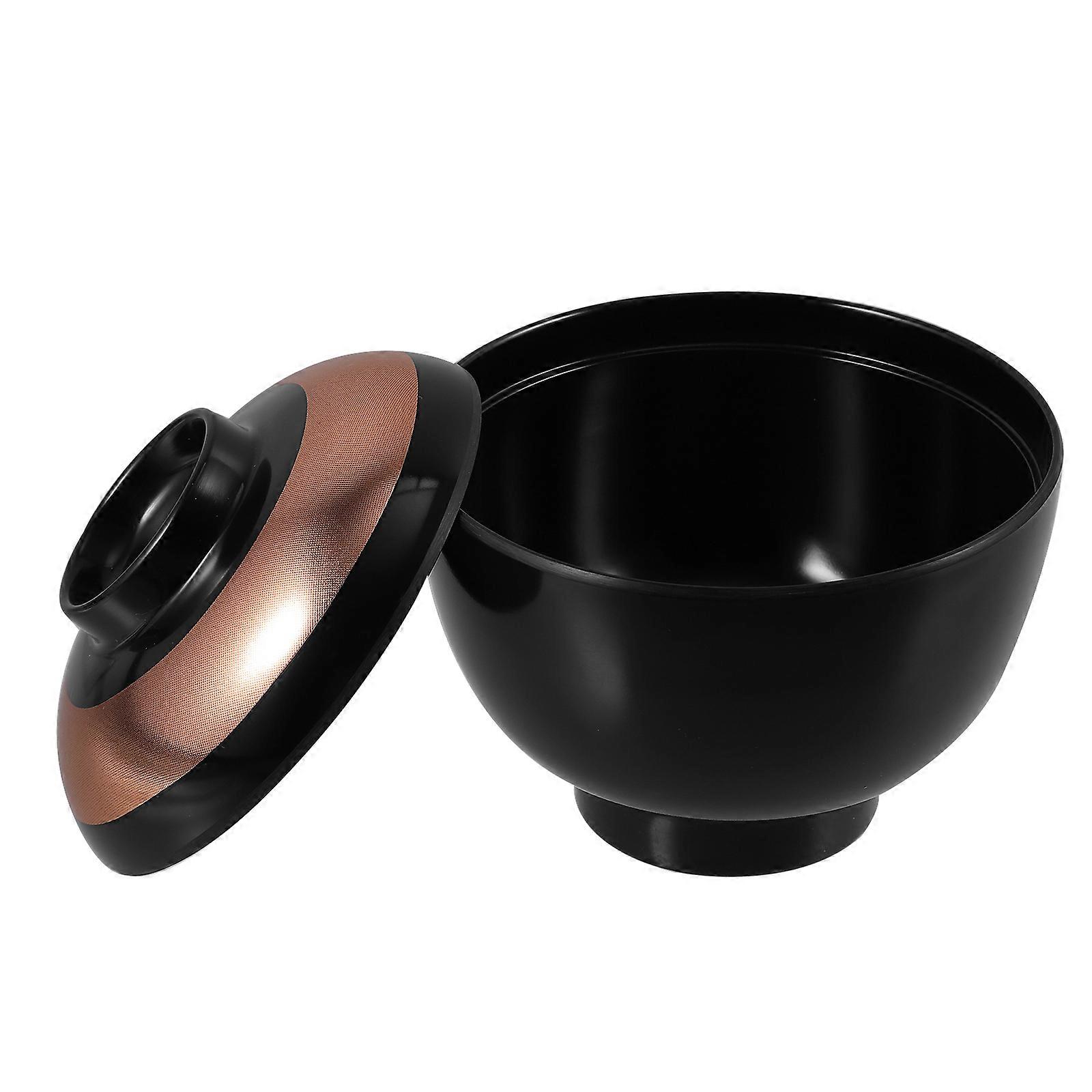 Ramen Bowl With Lids Japanese Style Traditional Design For Mealtime Heat Resistant 1Pcs