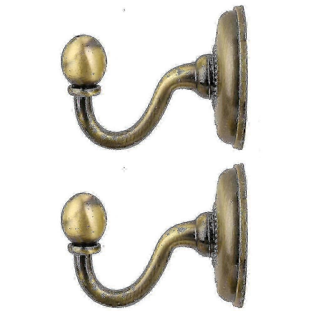 2x Metal Curtain Holdback Wall Tie Back Hooks Hanger Holder for Window Curtains