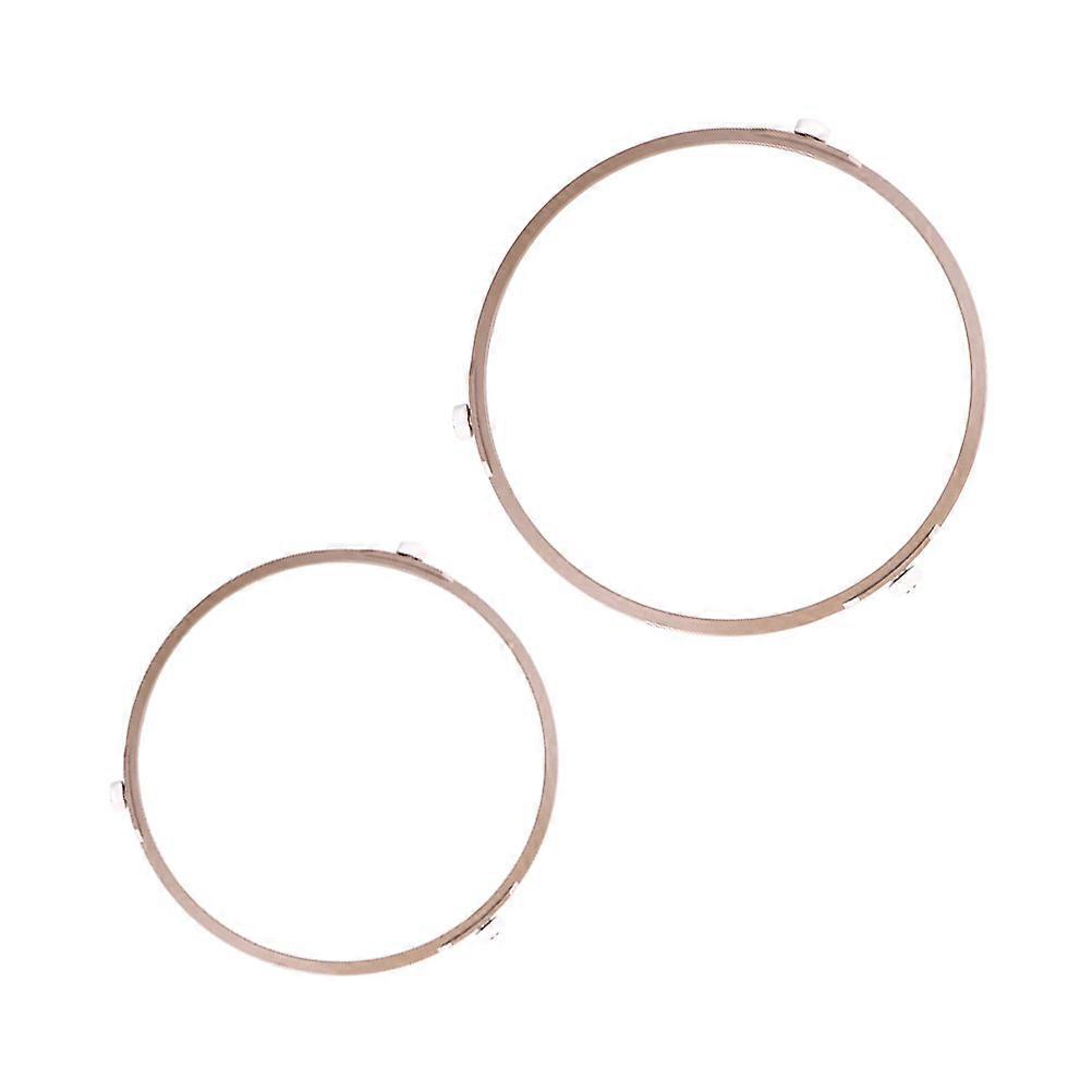 Microwave Turntable Ring 2 Pcs Plastic Holder for Home Use Assorted Color PP Material