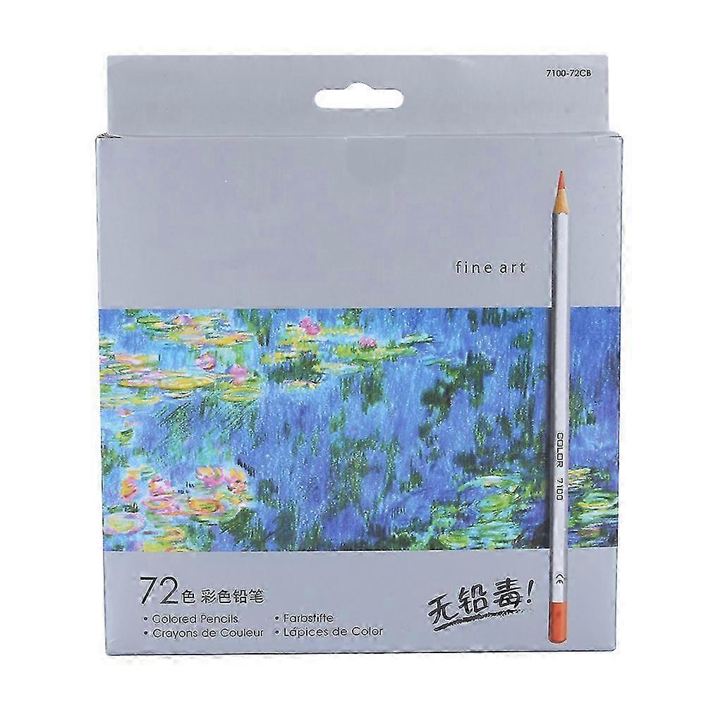 72 Color Professional Oil-Based Colored Pencils Set Non-Toxic for Art Drawing Sketch